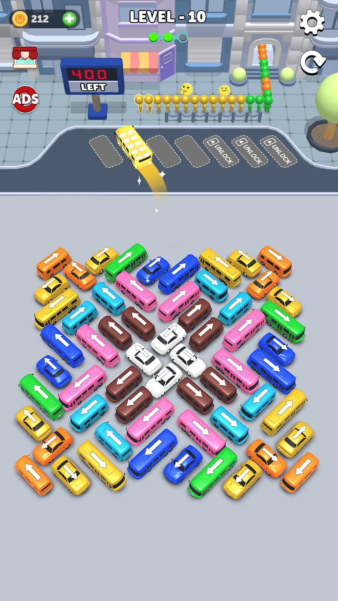 اسکرین شات 3 بازی Bus Jam: Parking Go!