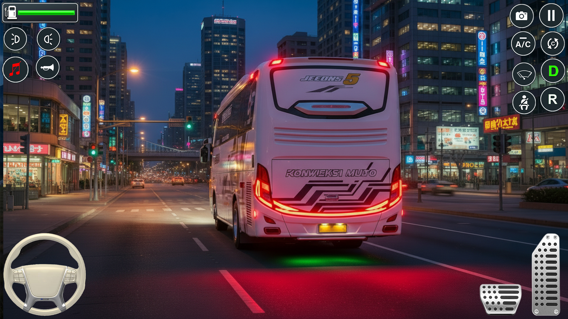 اسکرین شات 4 بازی City Bus Driving Games 3D