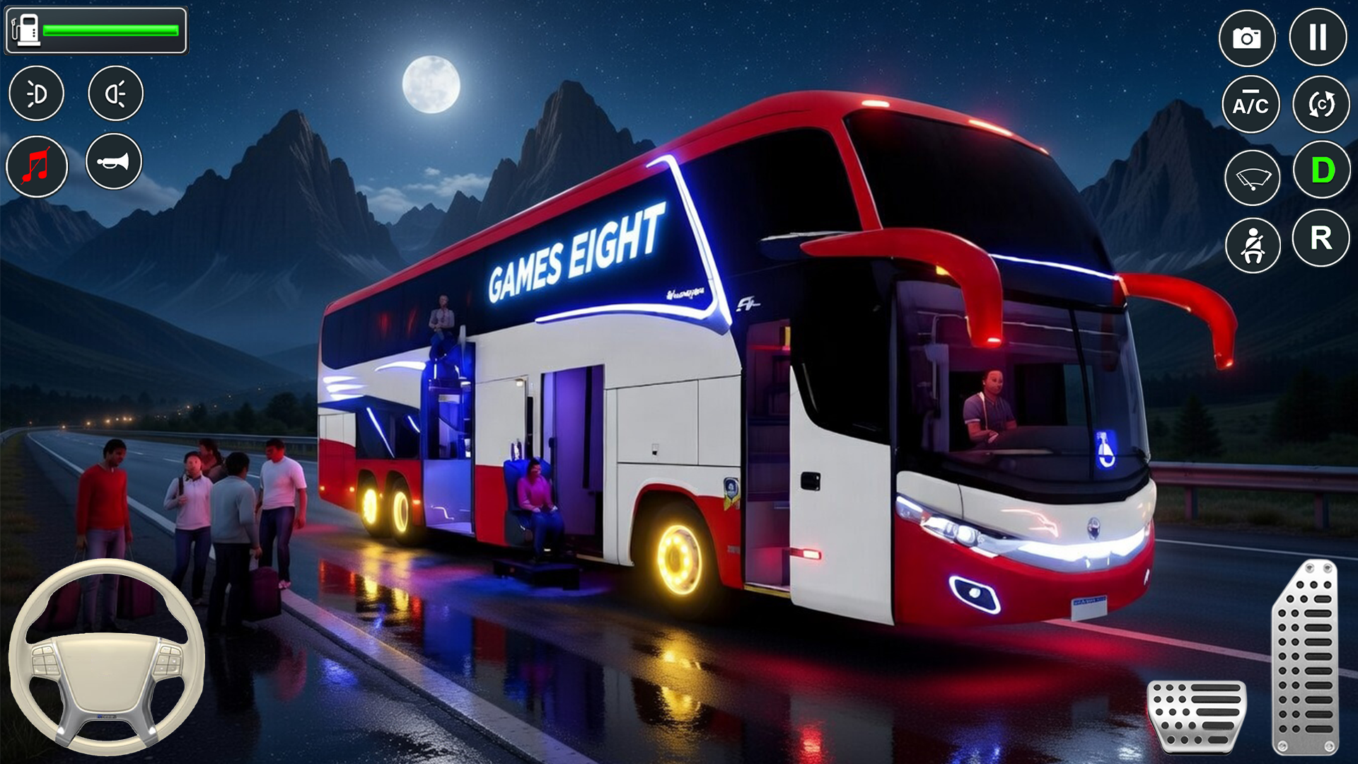 اسکرین شات 2 بازی City Bus Driving Games 3D