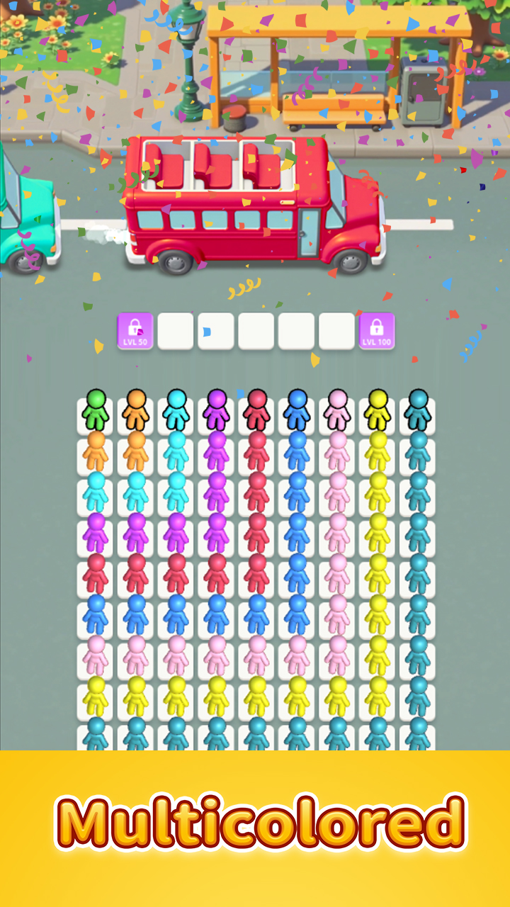 اسکرین شات 4 بازی Bus Sort Puzzle