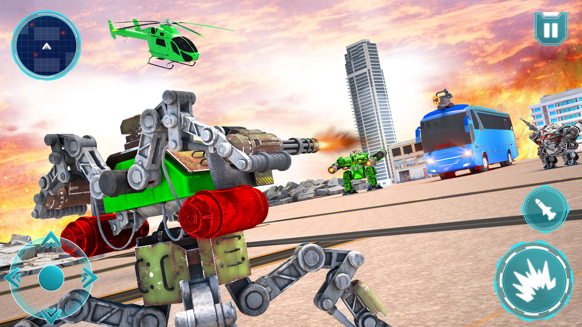 اسکرین شات 4 بازی Car Robot Games - War Game 3d
