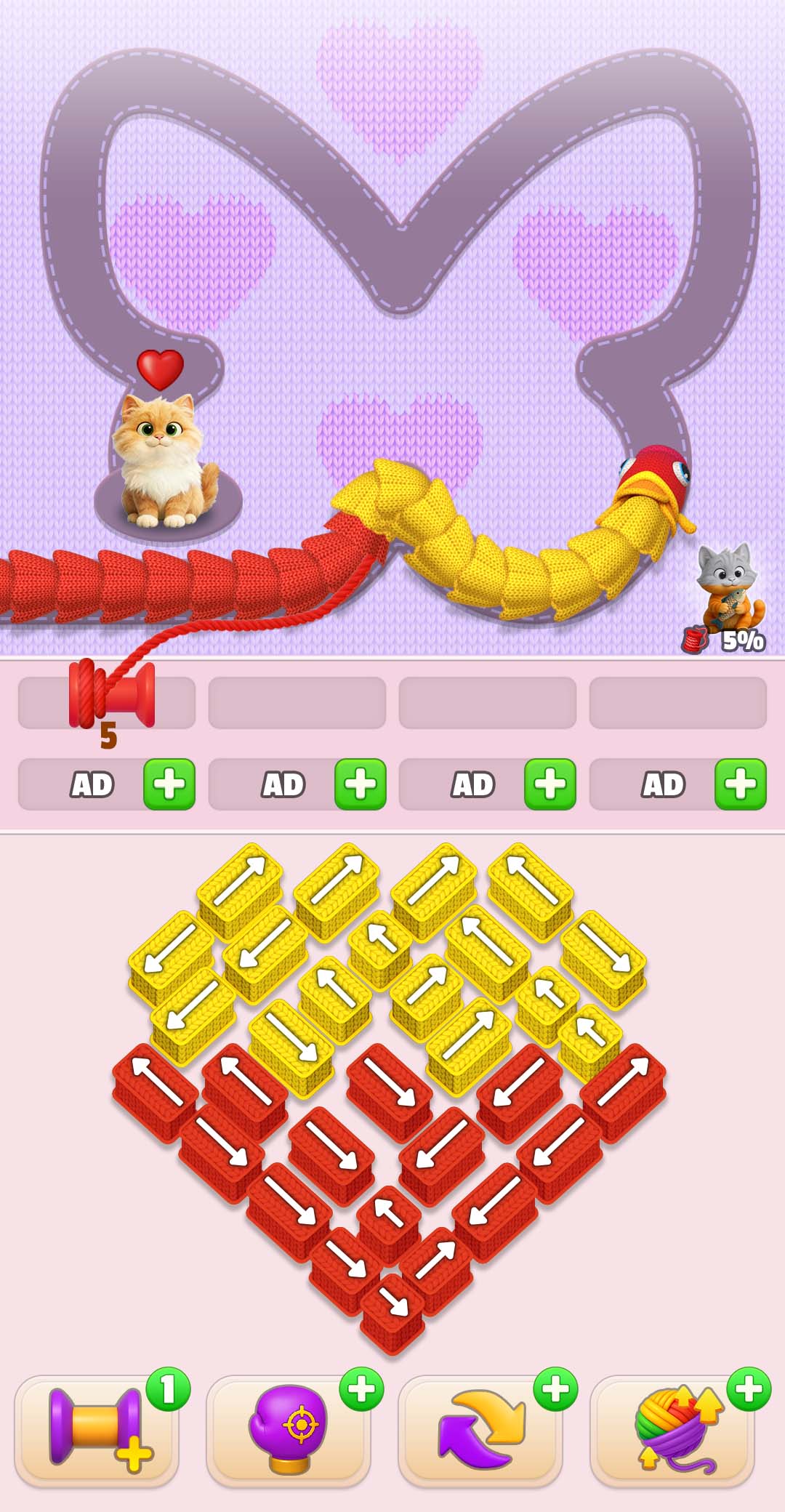 اسکرین شات 1 بازی Wool Sort:Fish Go!
