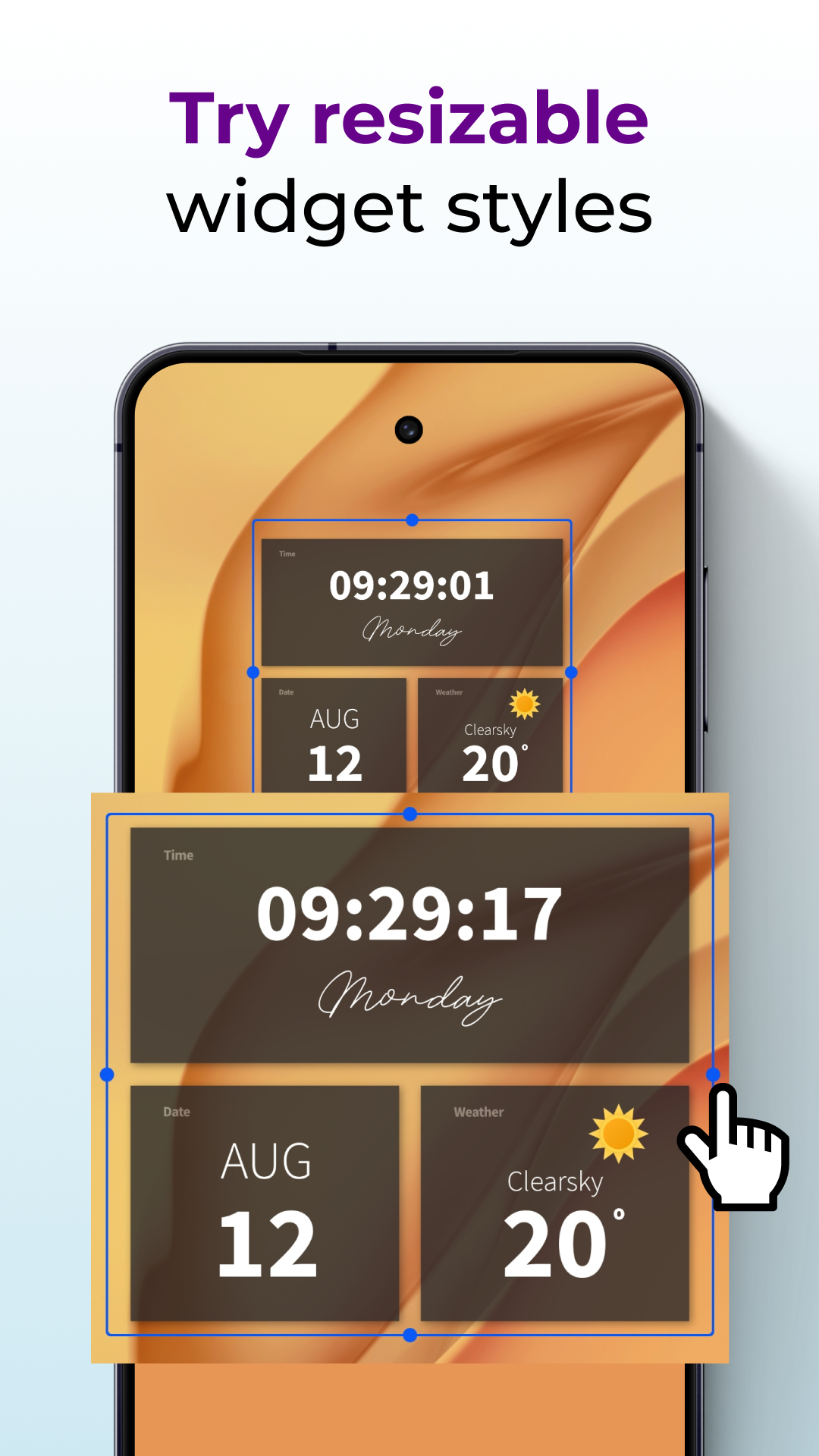 اسکرین شات 4 برنامه Android Clock Widgets