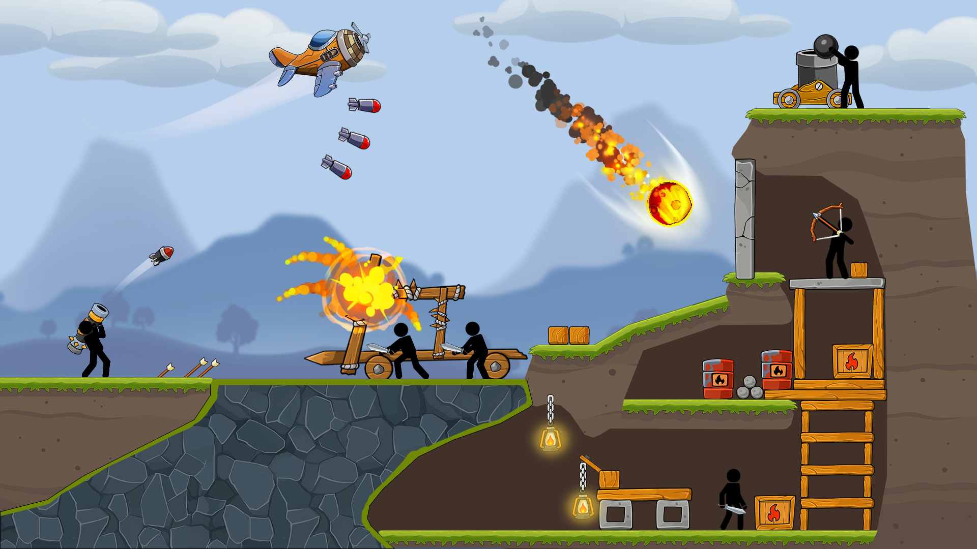 اسکرین شات 3 بازی Boom Stick: Bazooka Puzzles