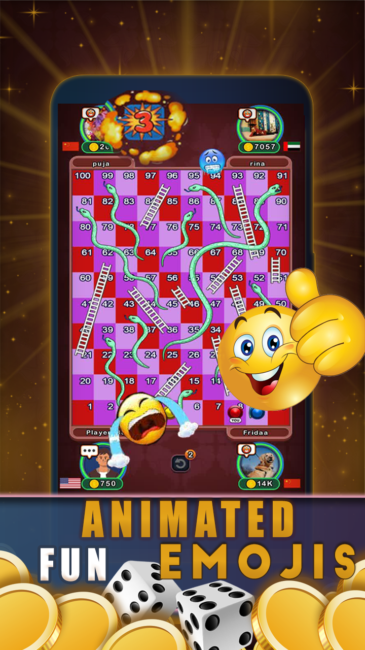 اسکرین شات 5 بازی منچ و مارپله آنلاین