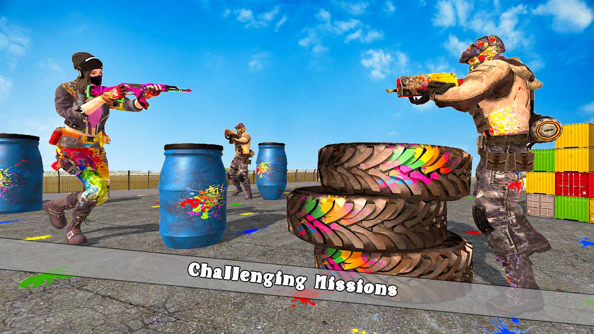 اسکرین شات 4 بازی Paintball Shooting Battle Game