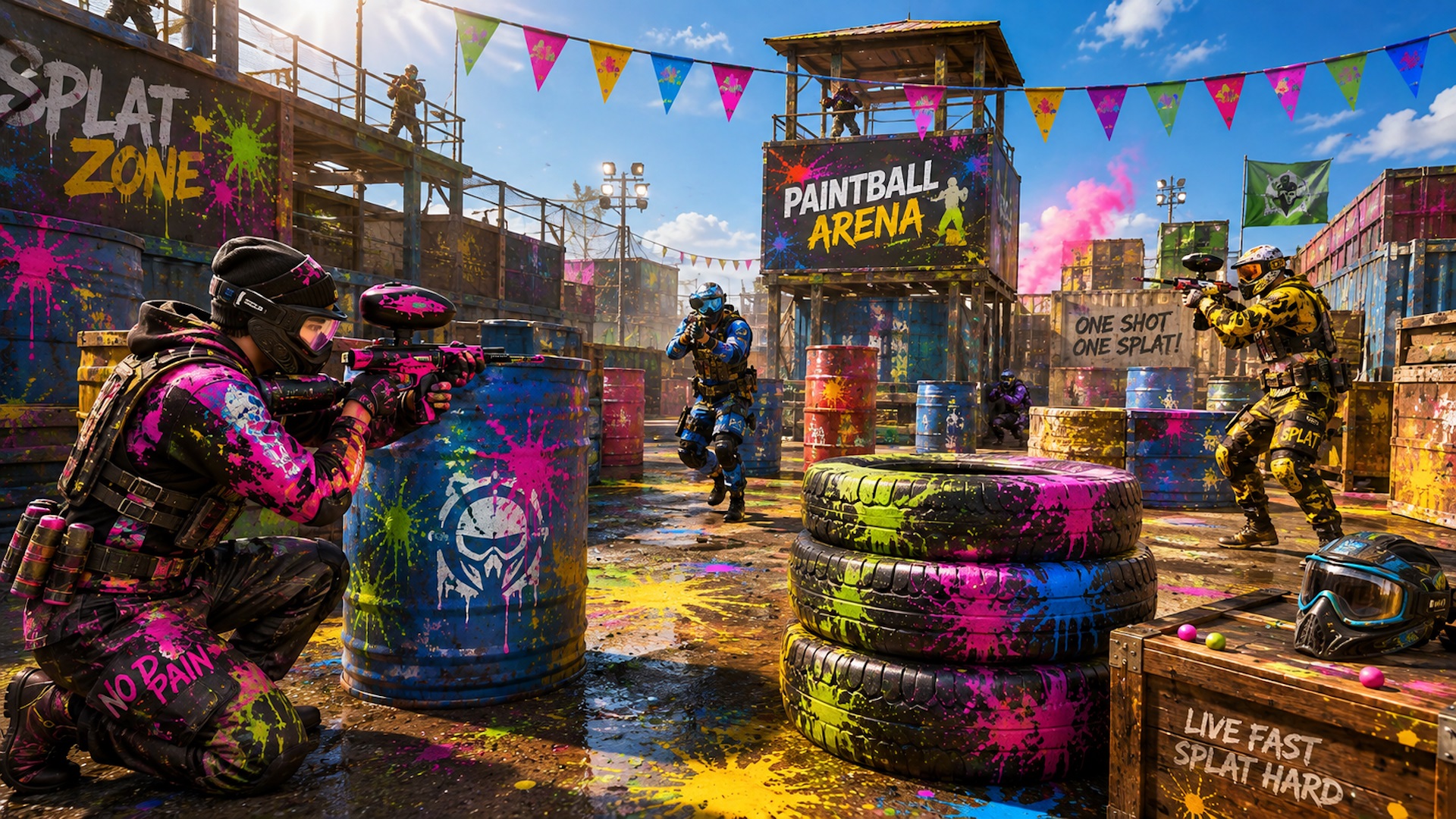 اسکرین شات 3 بازی Paintball Shooting Battle Game