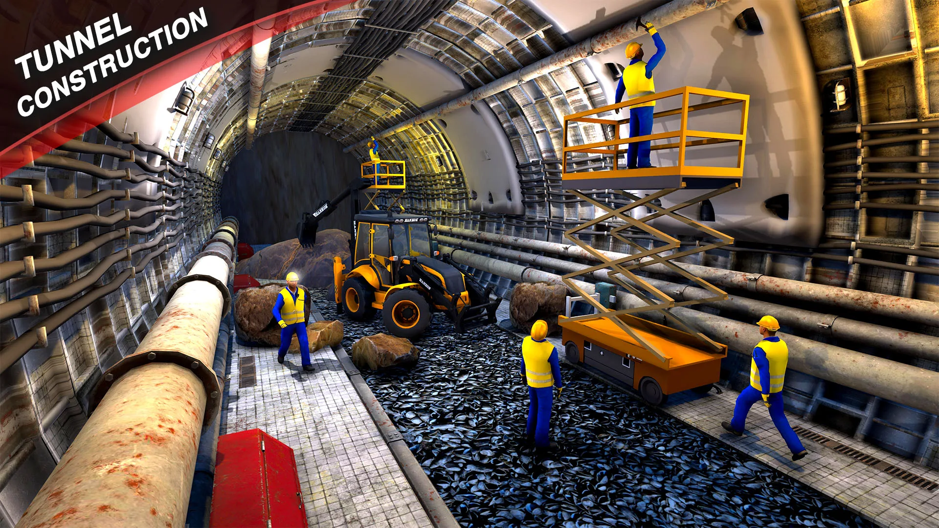 اسکرین شات 3 بازی Uphill Tunnel Excavator Game