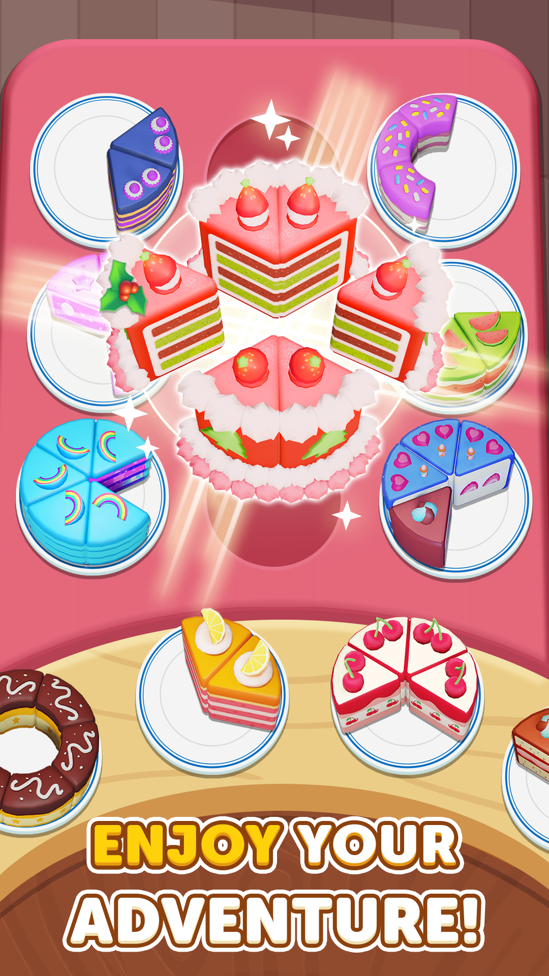 اسکرین شات 2 بازی Cake Sort 3D