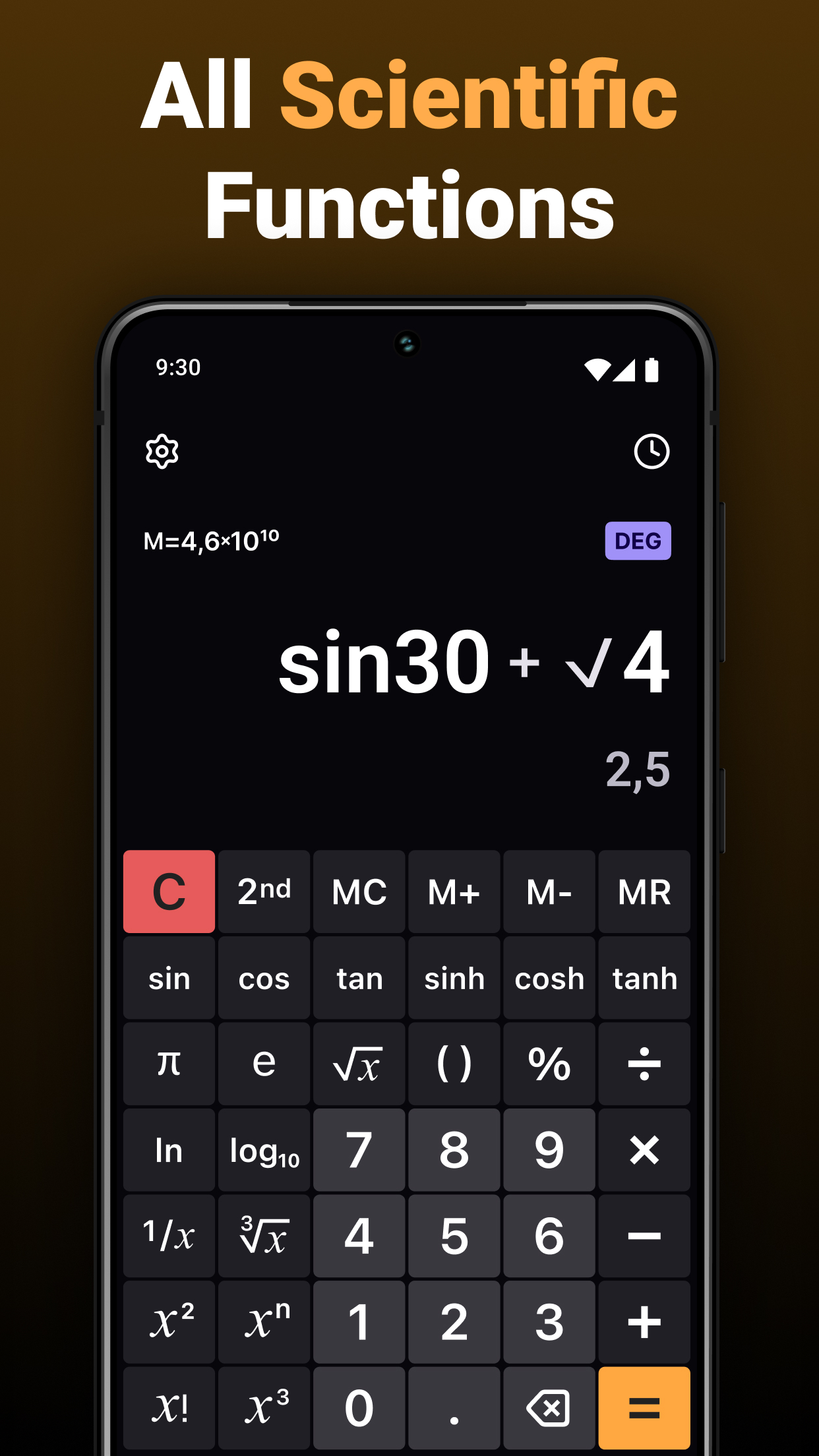 اسکرین شات 2 برنامه Calculator One