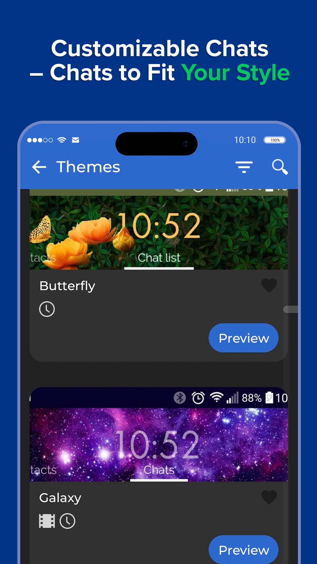 اسکرین شات 2 برنامه Mood SMS - Messages App