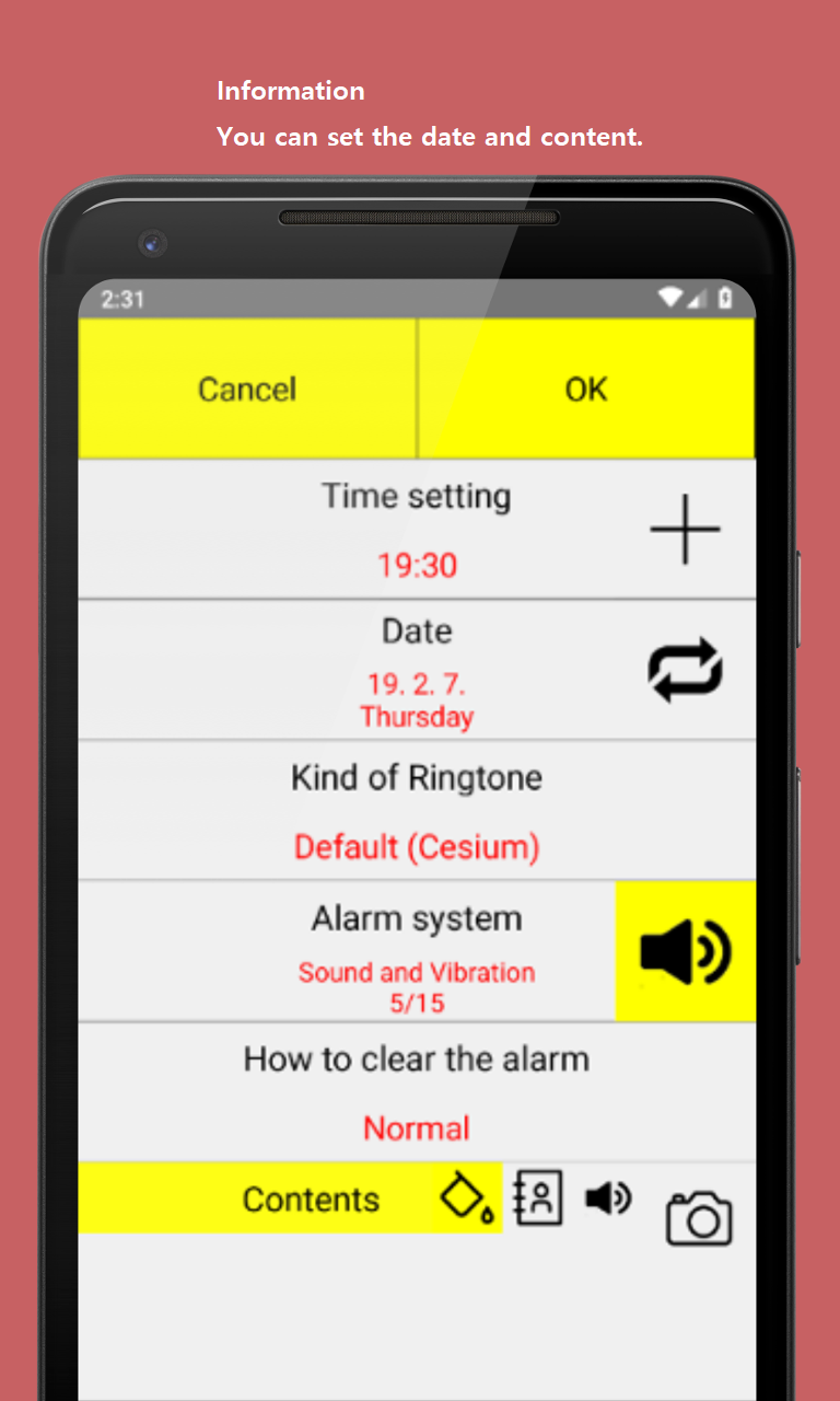 اسکرین شات 4 برنامه Calendar Alarm (D-DAY)