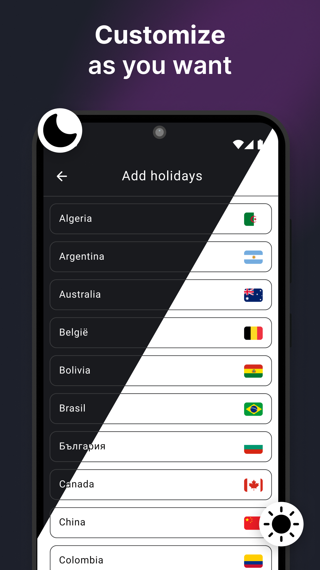 اسکرین شات 7 برنامه Calendar 2025: Simple Calendar