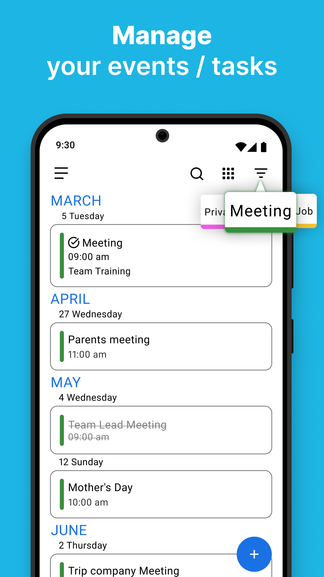 اسکرین شات 8 برنامه Calendar 2025: Simple Calendar