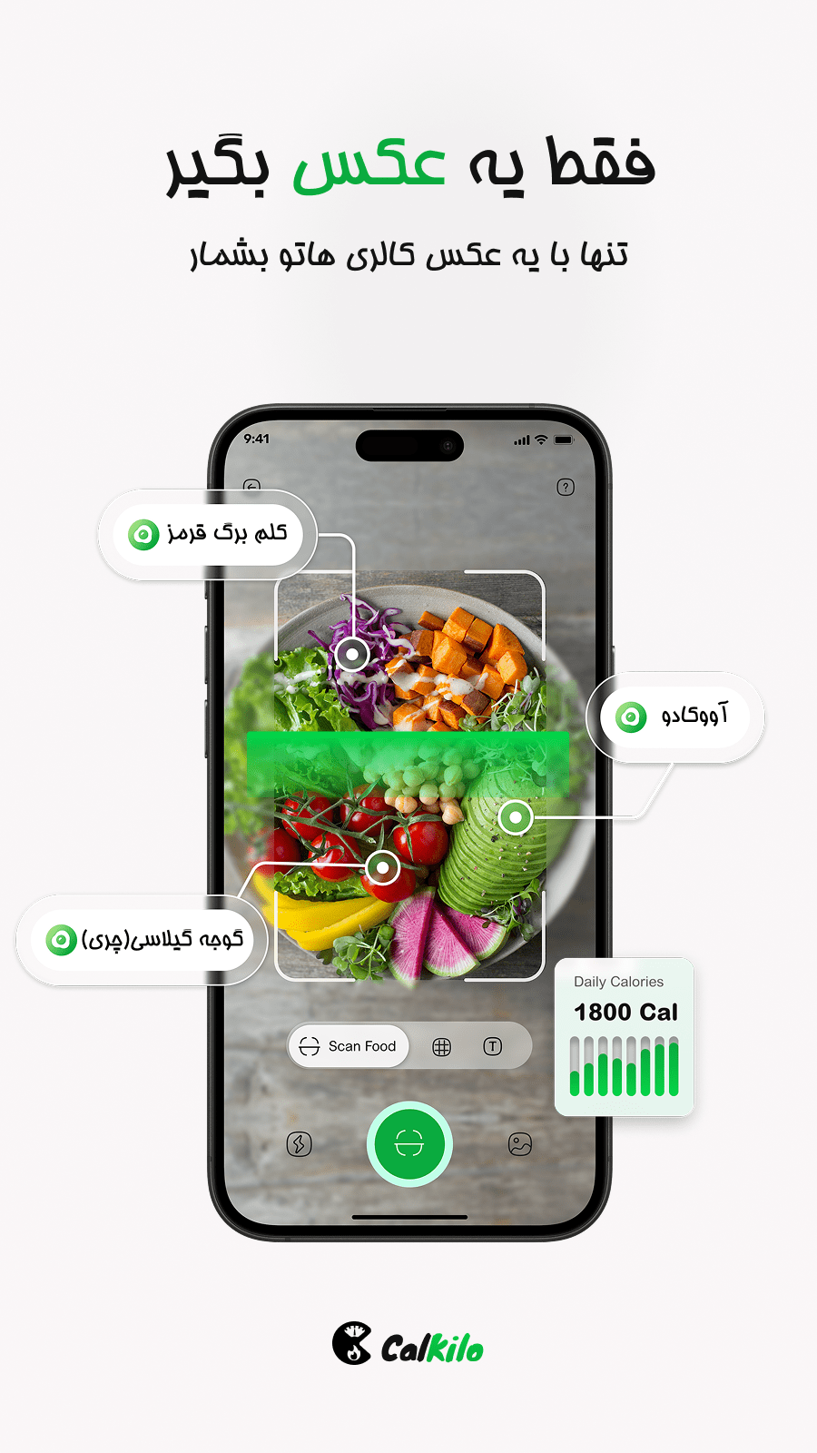 اسکرین شات 1 برنامه ‏‏‏‏کل کیلو - لاغری با هوش مصنوعی