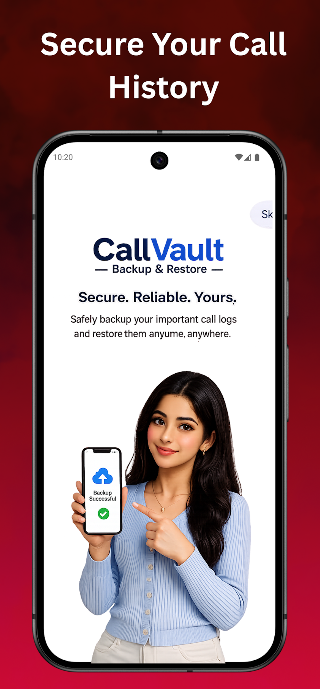 اسکرین شات 1 برنامه CallVault: Backup & Restore