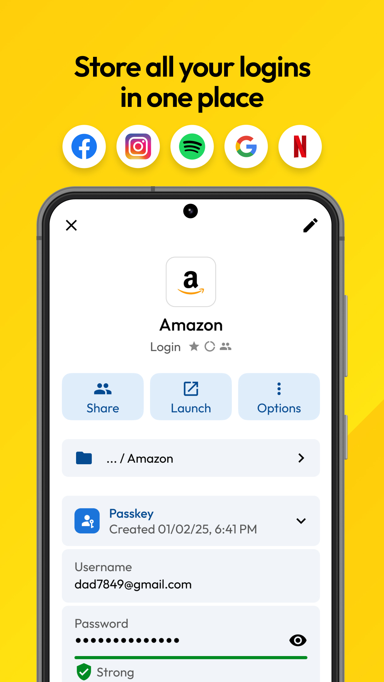اسکرین شات 1 برنامه Keeper Password Manager