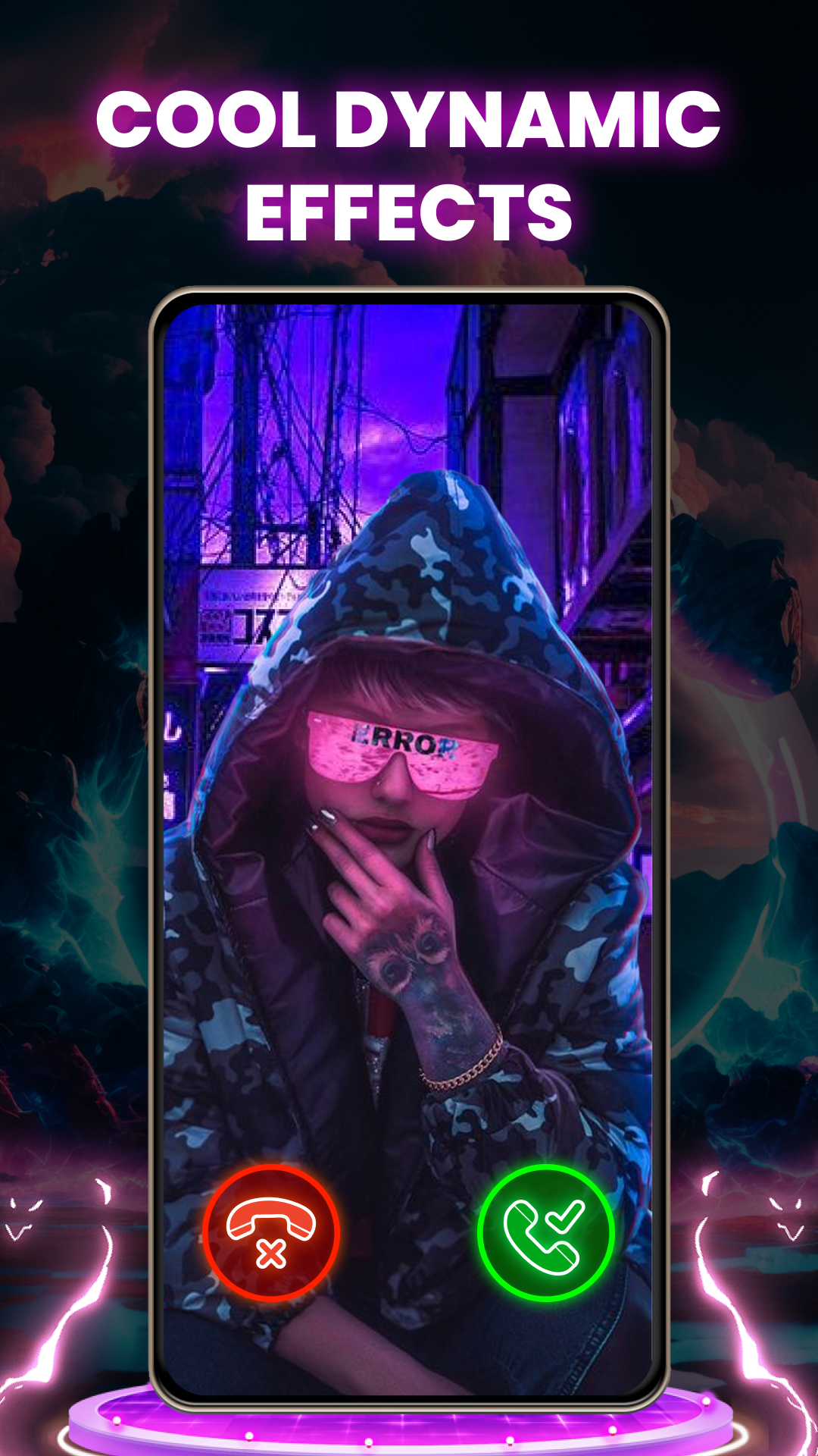 اسکرین شات 2 برنامه Color Phone - Nice Call Screen