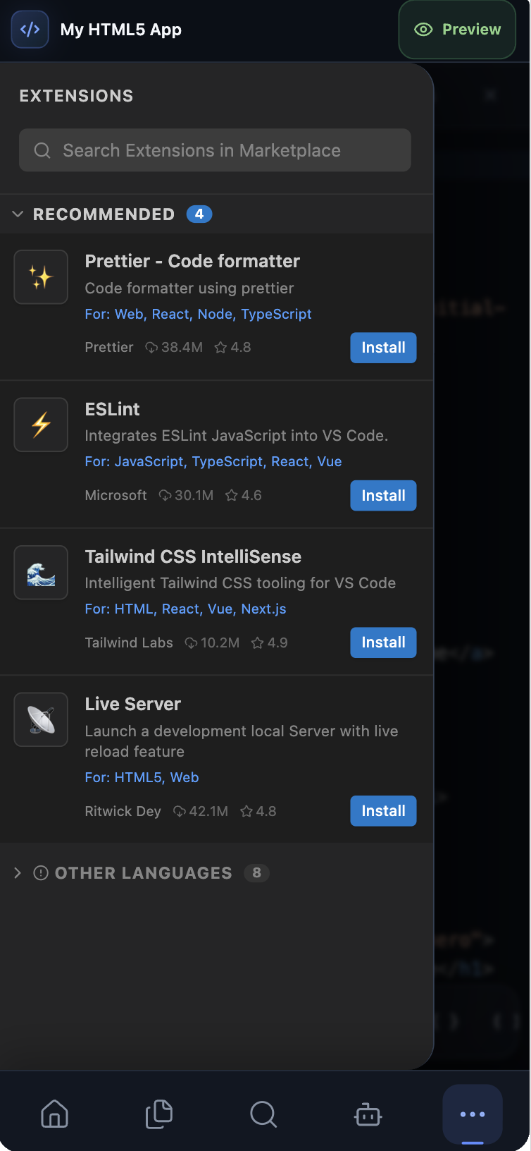 اسکرین شات 4 بازی Visual Vibe Code AI