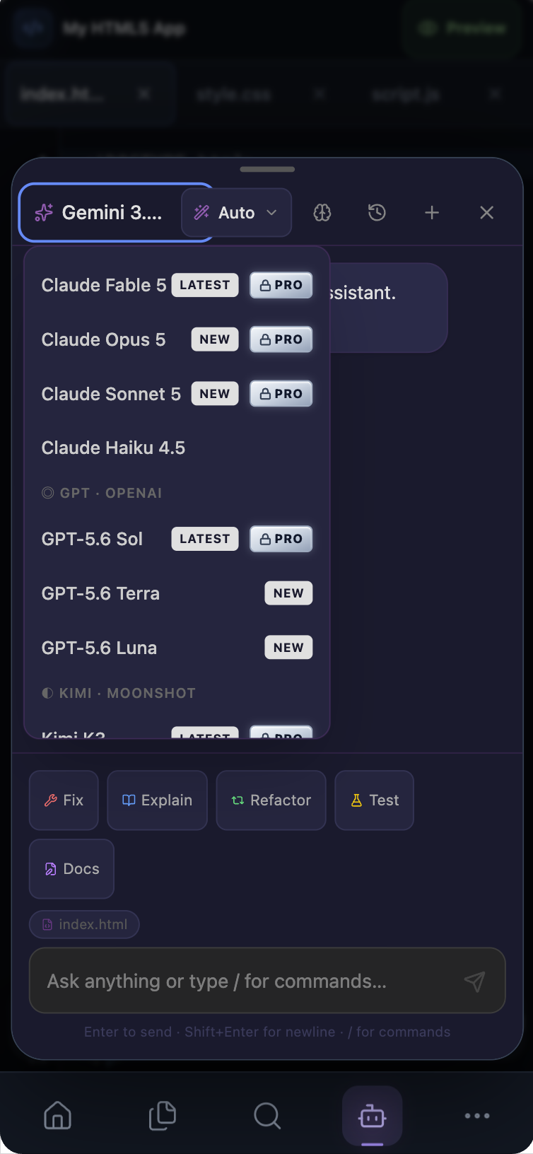 اسکرین شات 7 بازی Visual Vibe Code AI