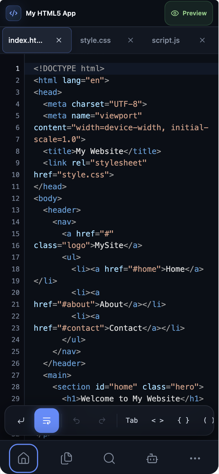 اسکرین شات 2 بازی Visual Vibe Code AI