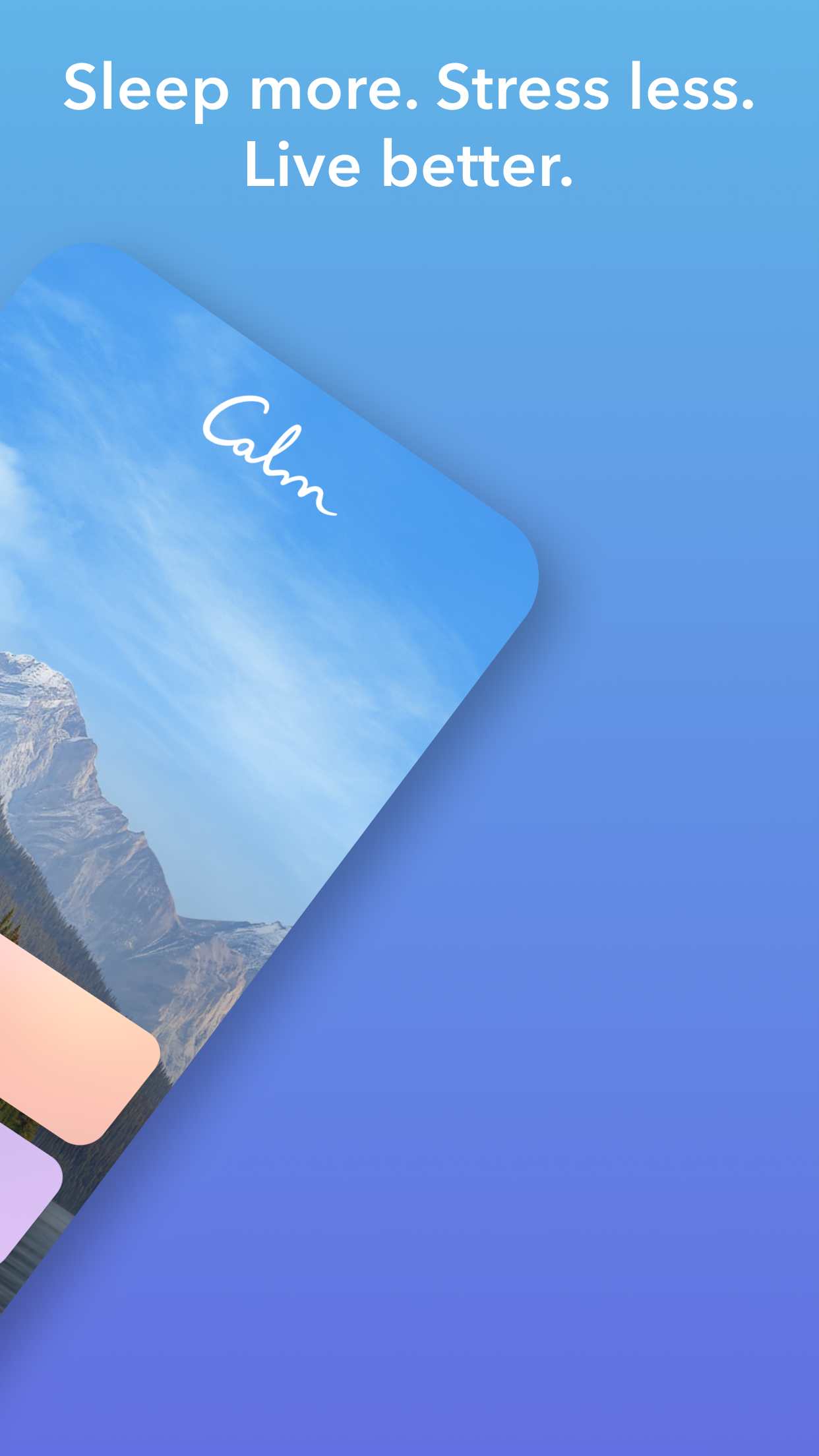اسکرین شات 2 برنامه Calm - Sleep, Meditate, Relax