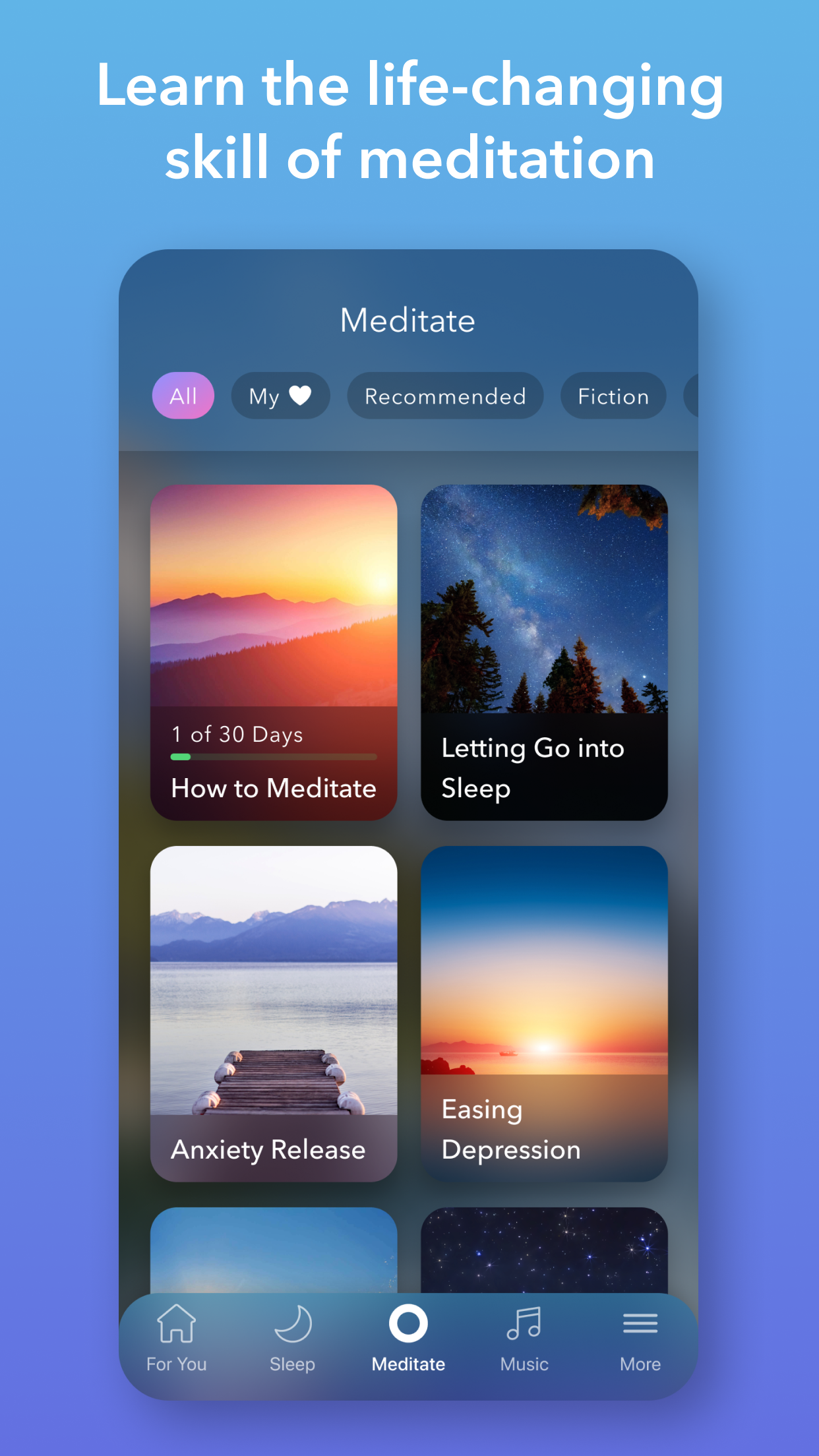اسکرین شات 4 برنامه Calm - Sleep, Meditate, Relax
