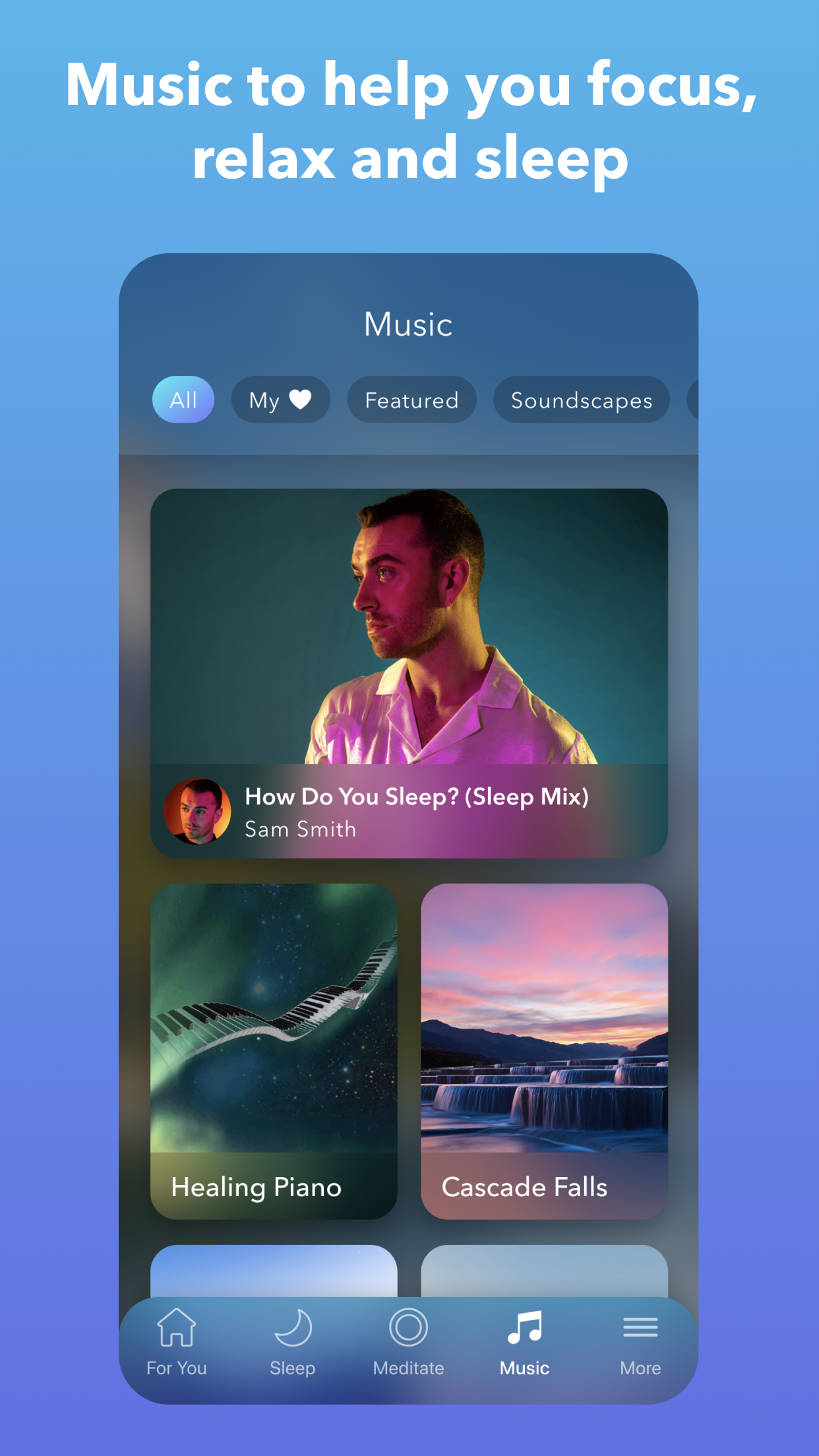 اسکرین شات 6 برنامه Calm - Sleep, Meditate, Relax