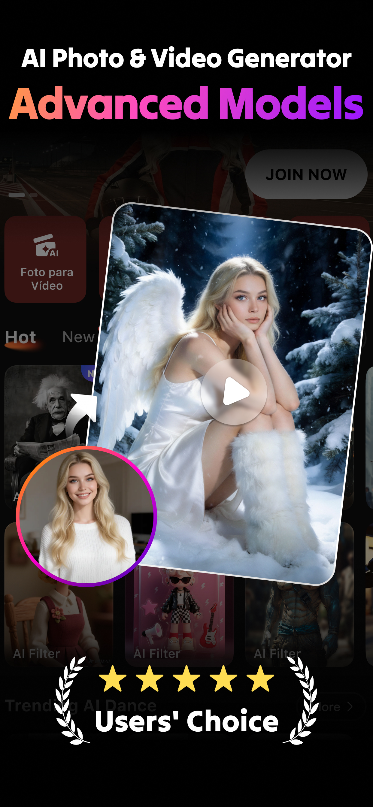 اسکرین شات 1 برنامه AI Video Generator : SelfyzAI+