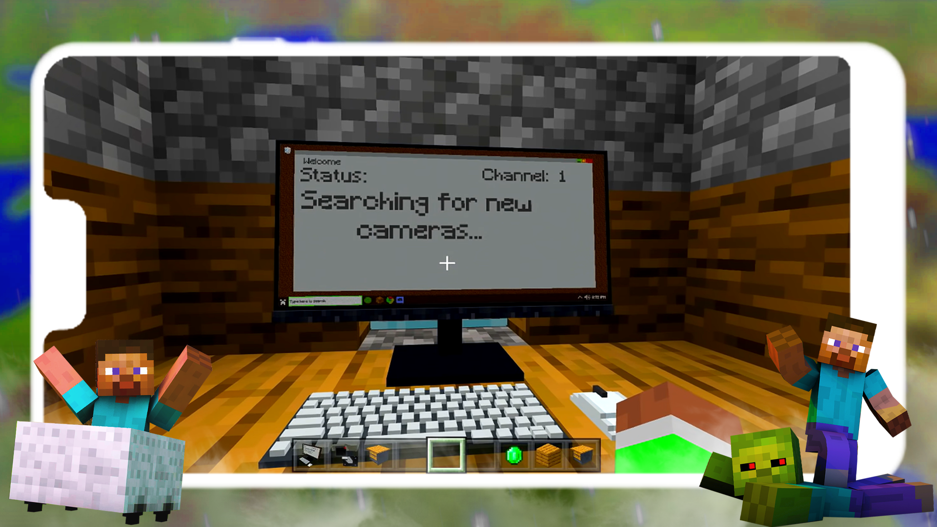 اسکرین شات 2 برنامه Security Camera Mod Minecraft