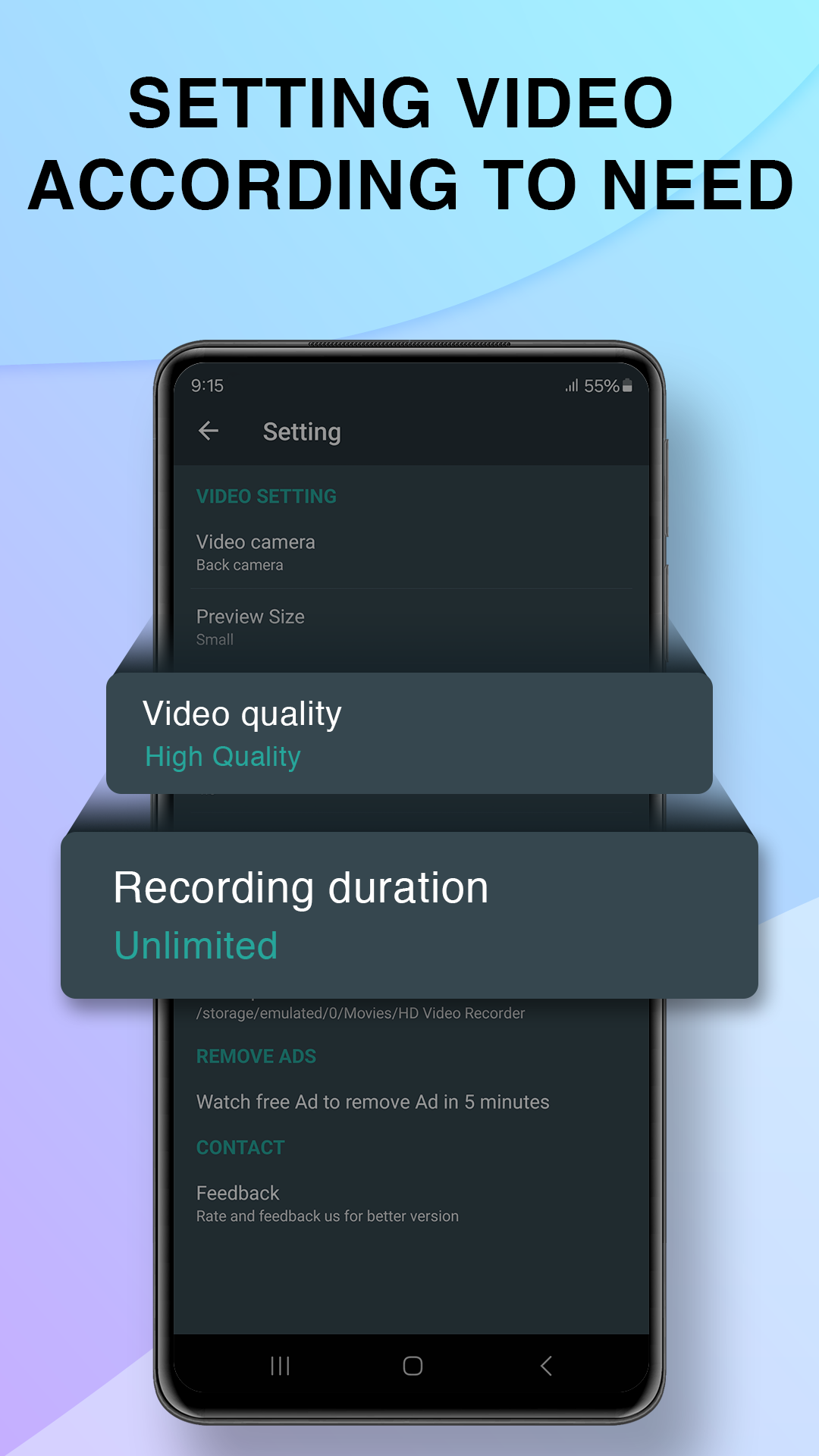 اسکرین شات 4 برنامه Background Video Recorder