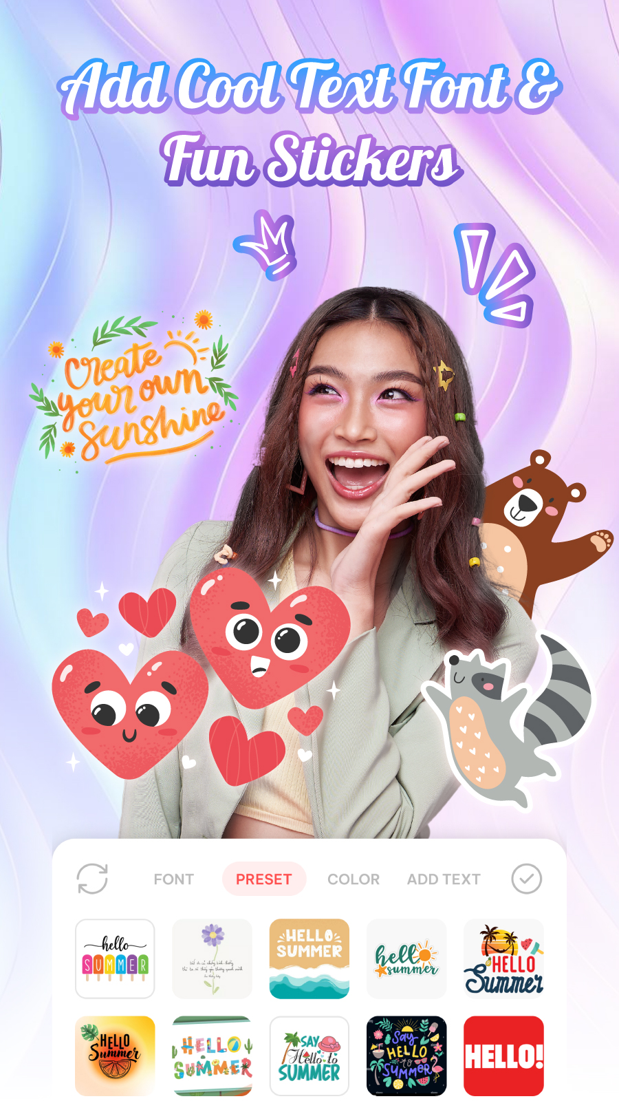 اسکرین شات 4 برنامه Sweet Beauty Camera Filter