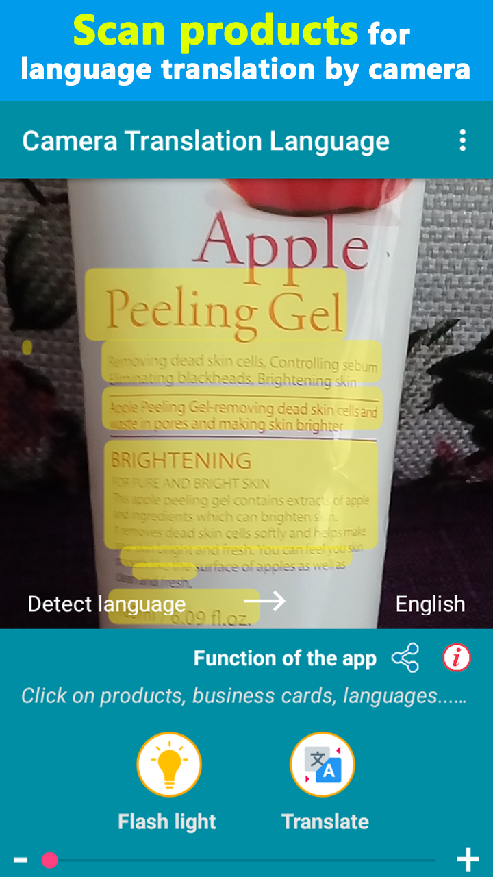 اسکرین شات 1 برنامه Camera Translator