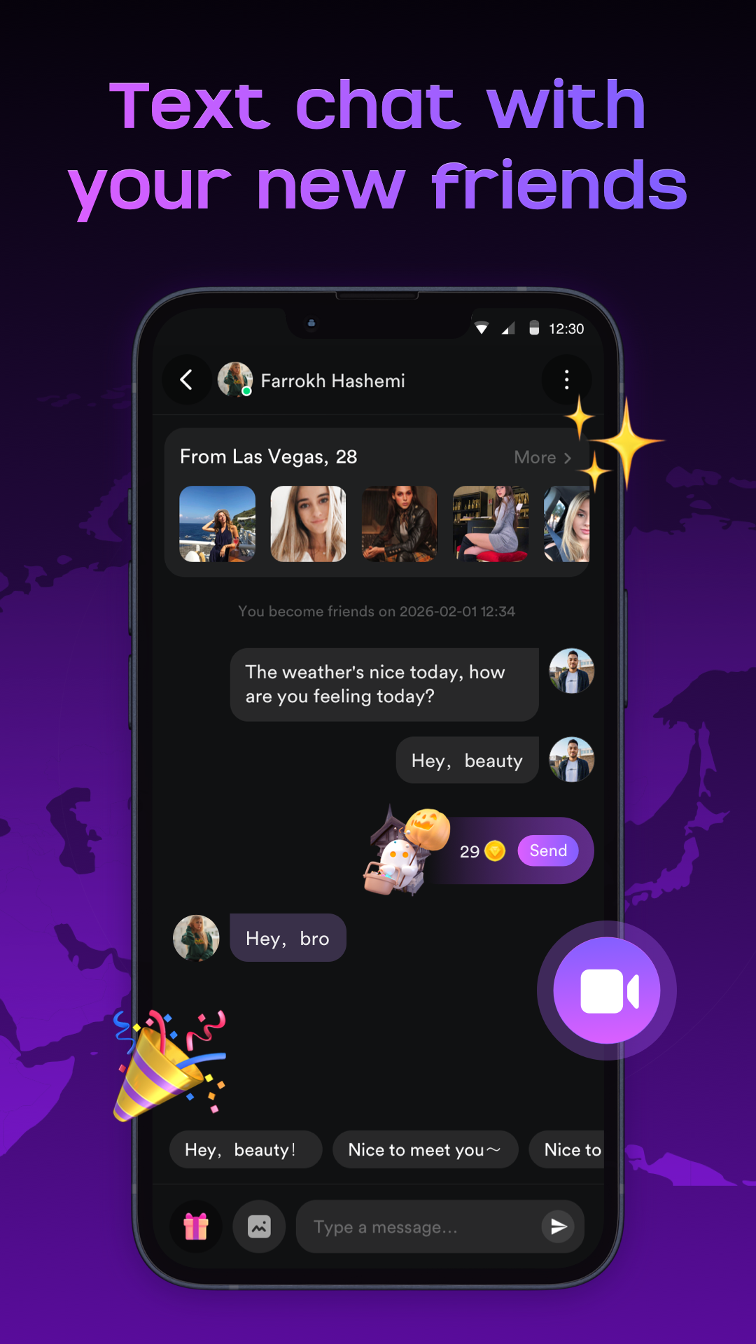 اسکرین شات 3 برنامه Camsea - Video Chat