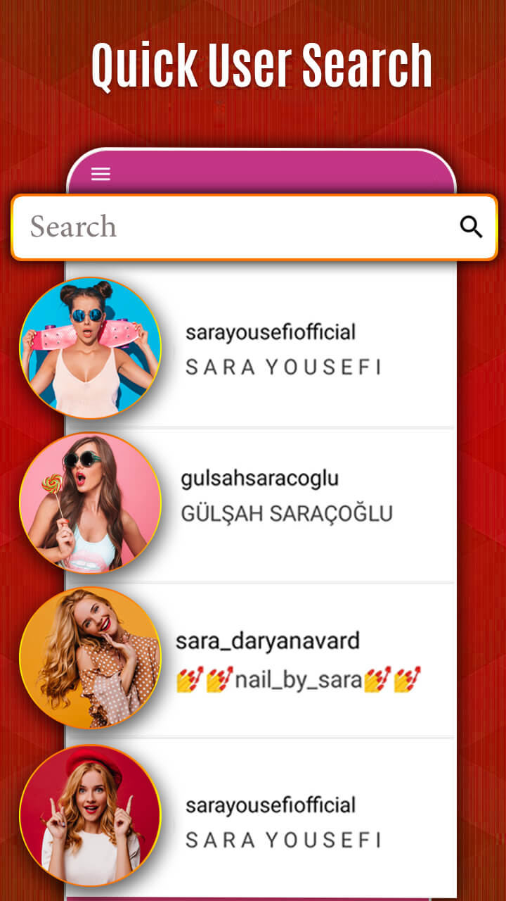 اسکرین شات 3 برنامه Profile download for Instagram