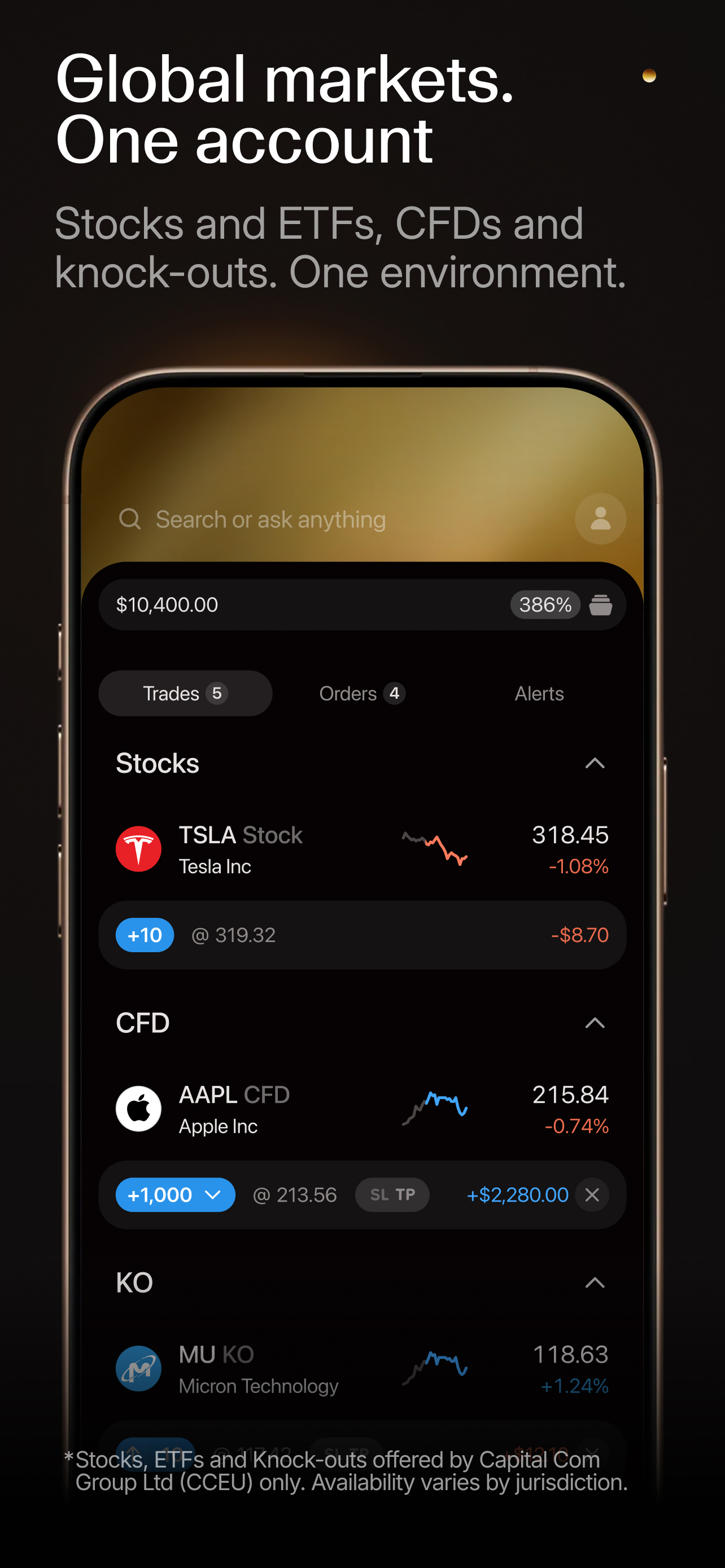 اسکرین شات 4 برنامه Trading app by Capital·com