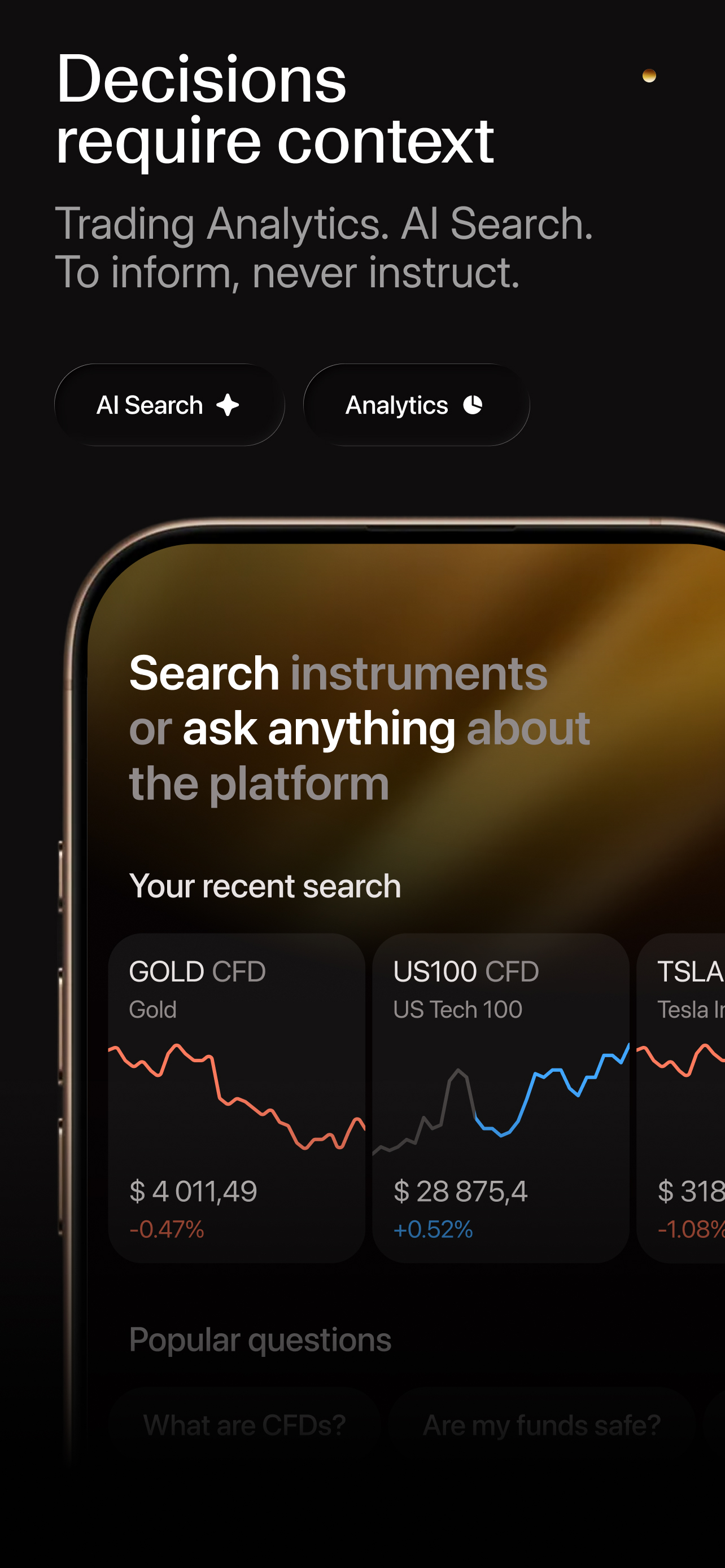 اسکرین شات 2 برنامه Trading app by Capital·com