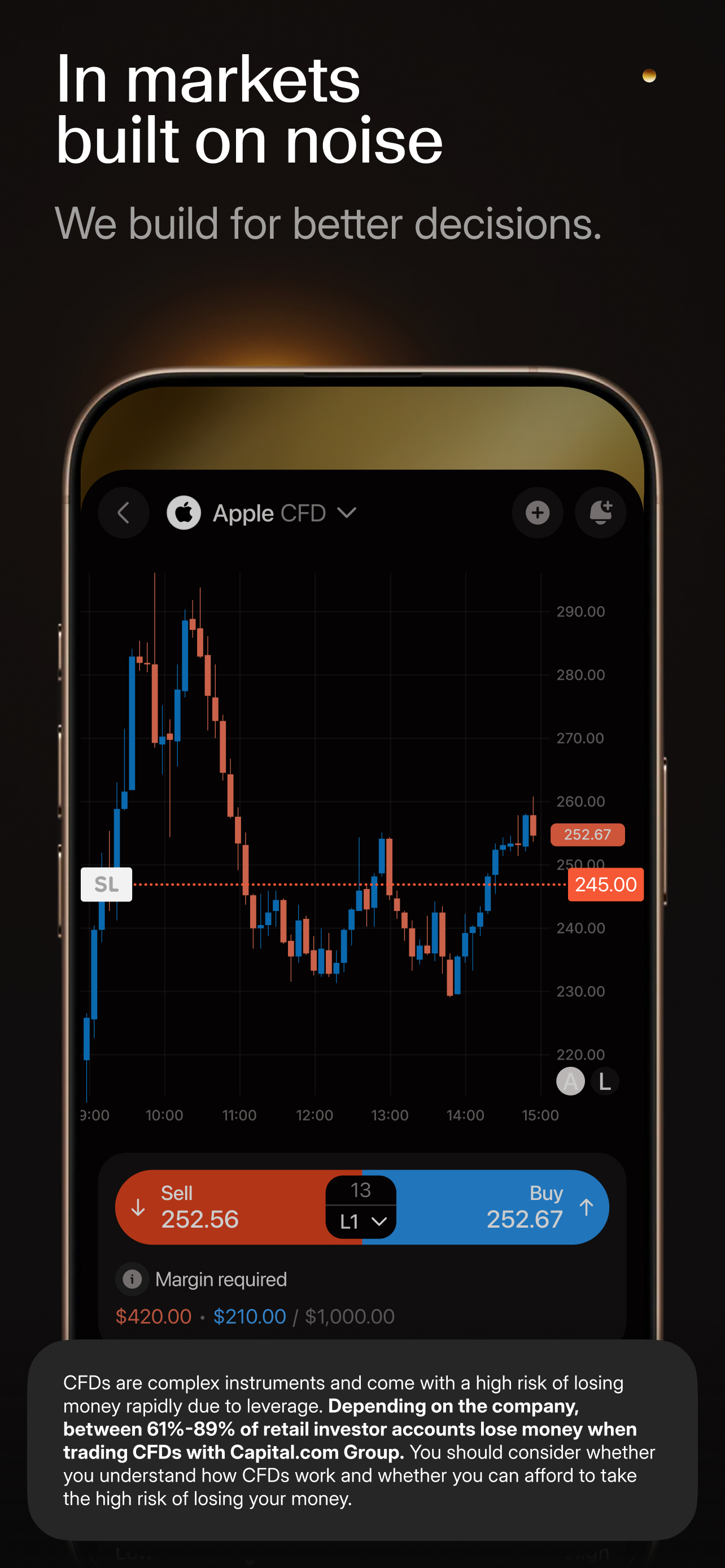 اسکرین شات 1 برنامه Trading app by Capital·com