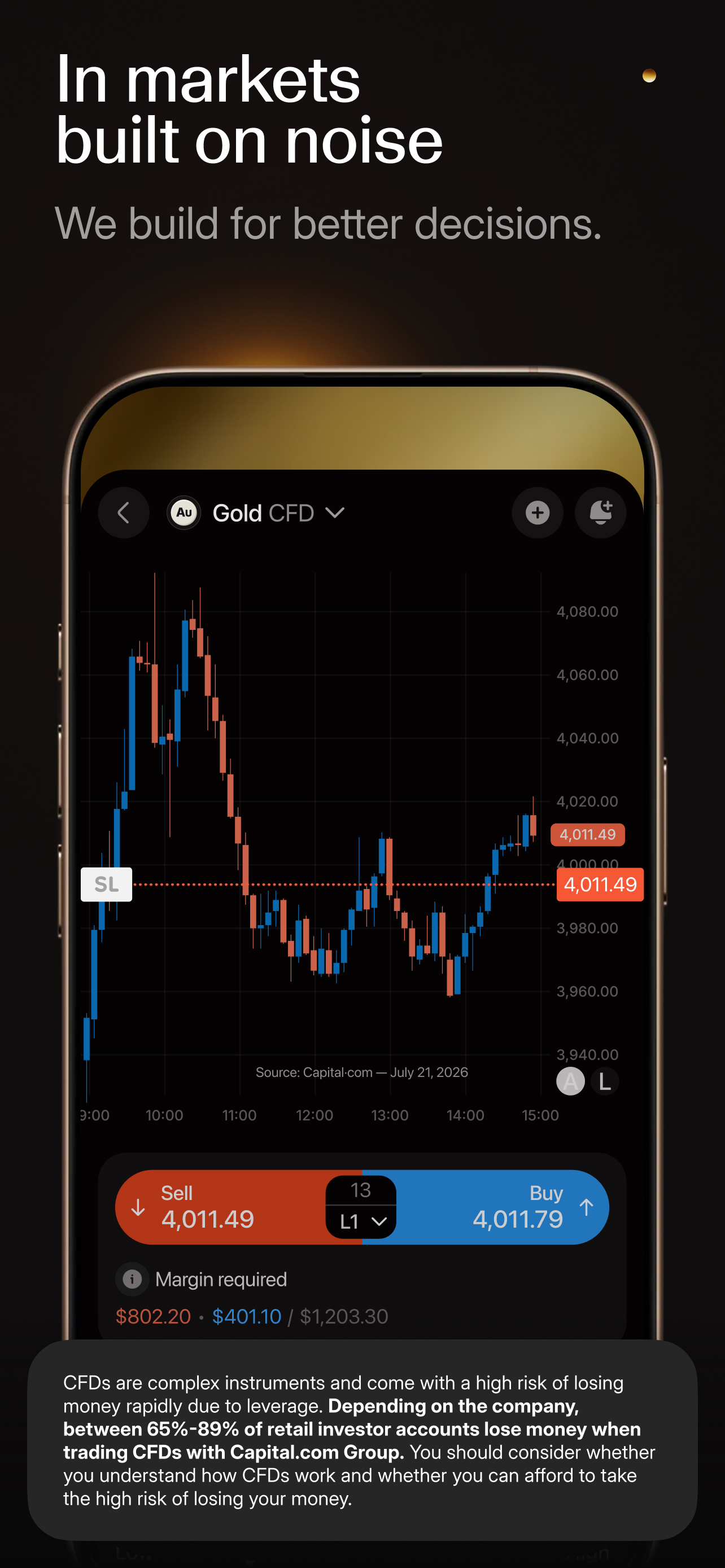 اسکرین شات 1 برنامه Trading app by Capital·com