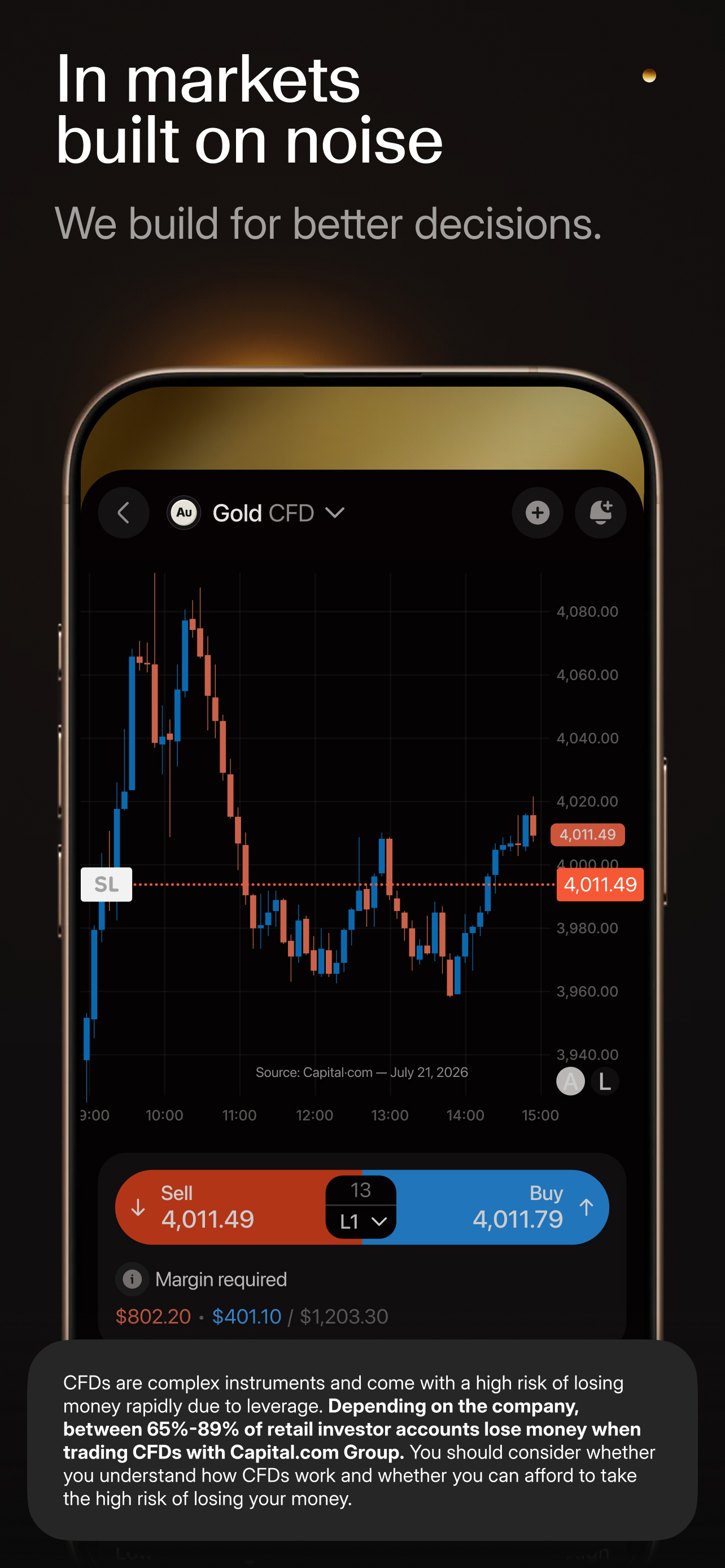 اسکرین شات 1 برنامه Trading app by Capital·com