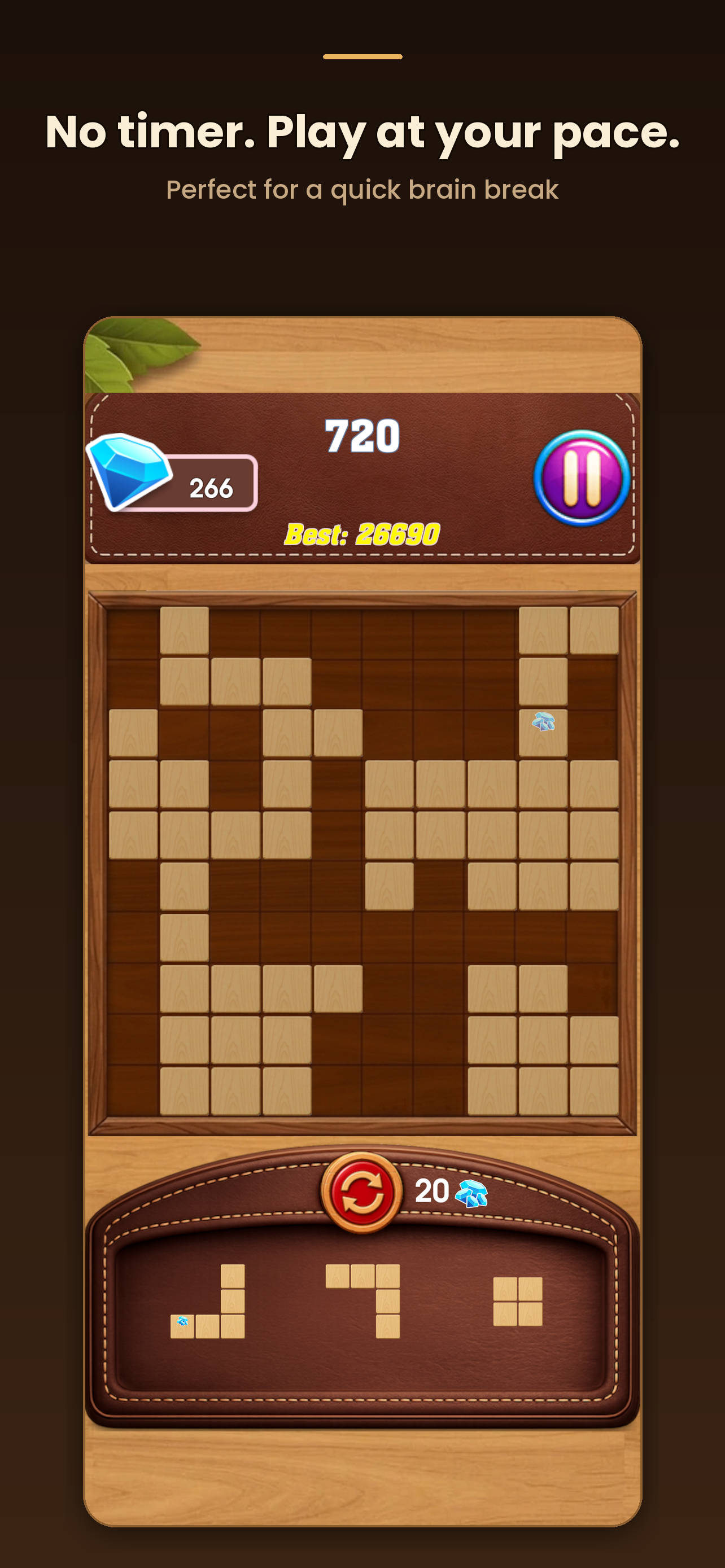 اسکرین شات 6 بازی Block Puzzle : Mind Wood
