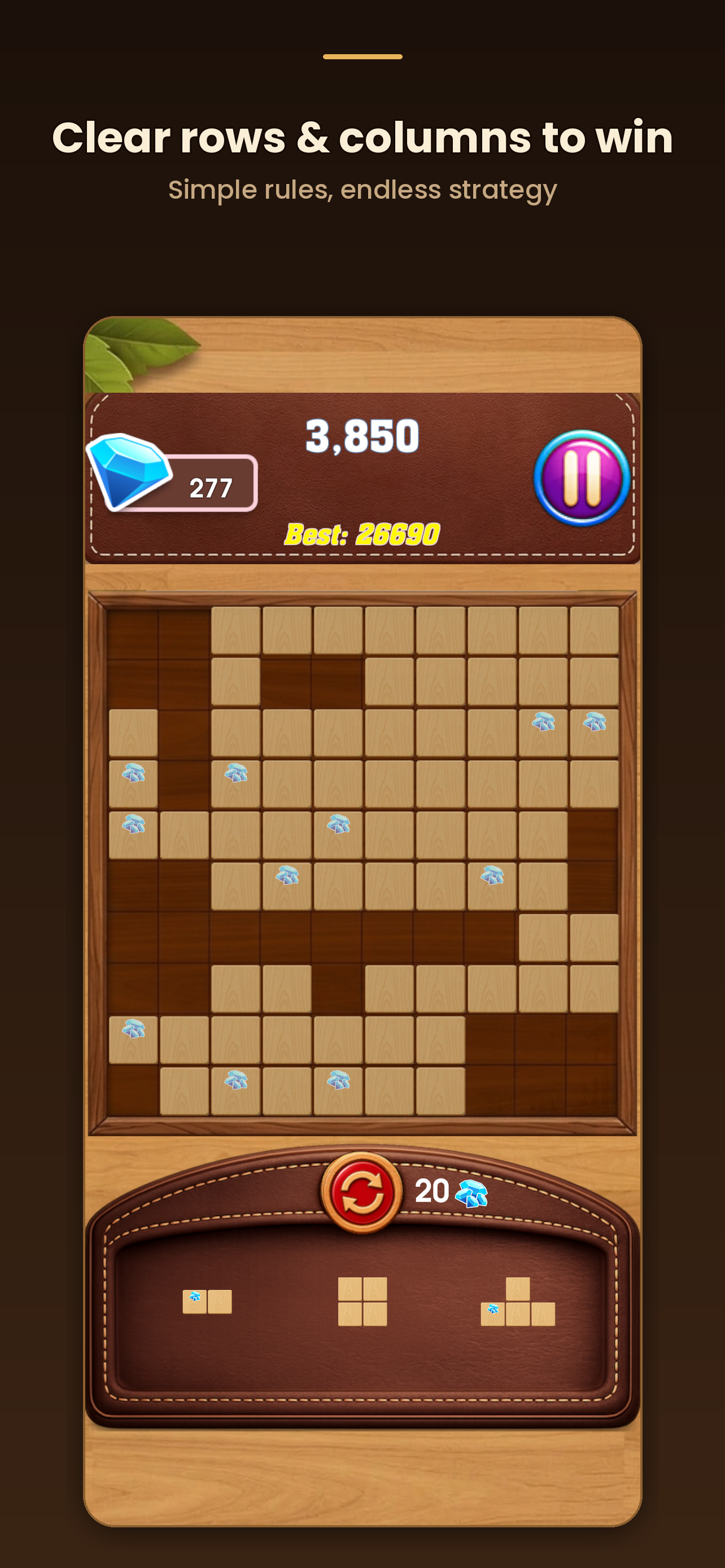 اسکرین شات 3 بازی Block Puzzle : Mind Wood