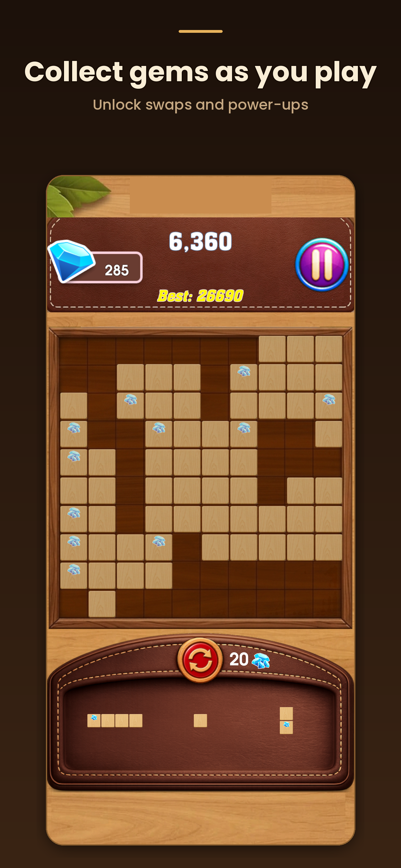 اسکرین شات 4 بازی Block Puzzle : Mind Wood