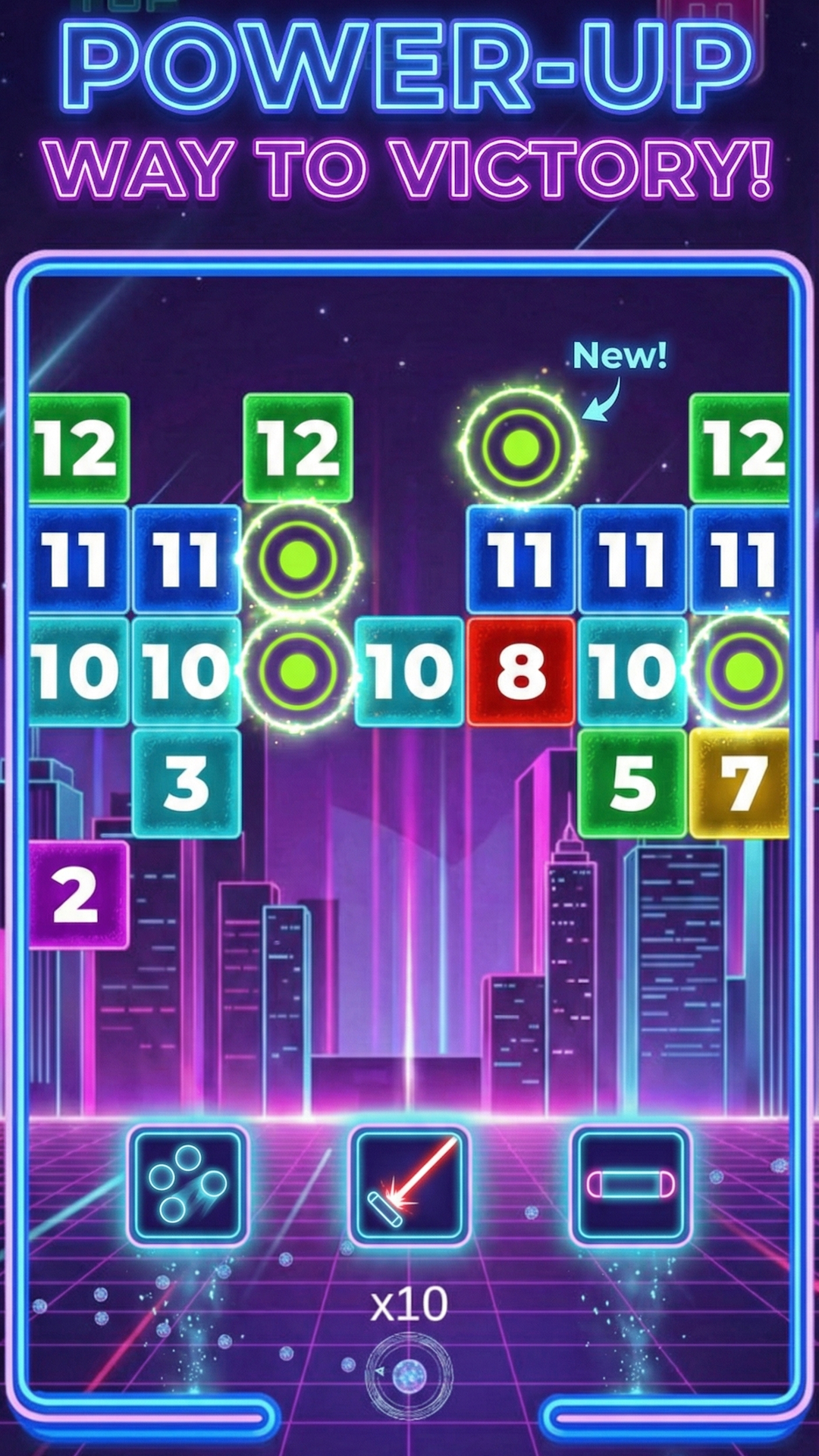 اسکرین شات 3 بازی Brick Blast: Neon Breaker