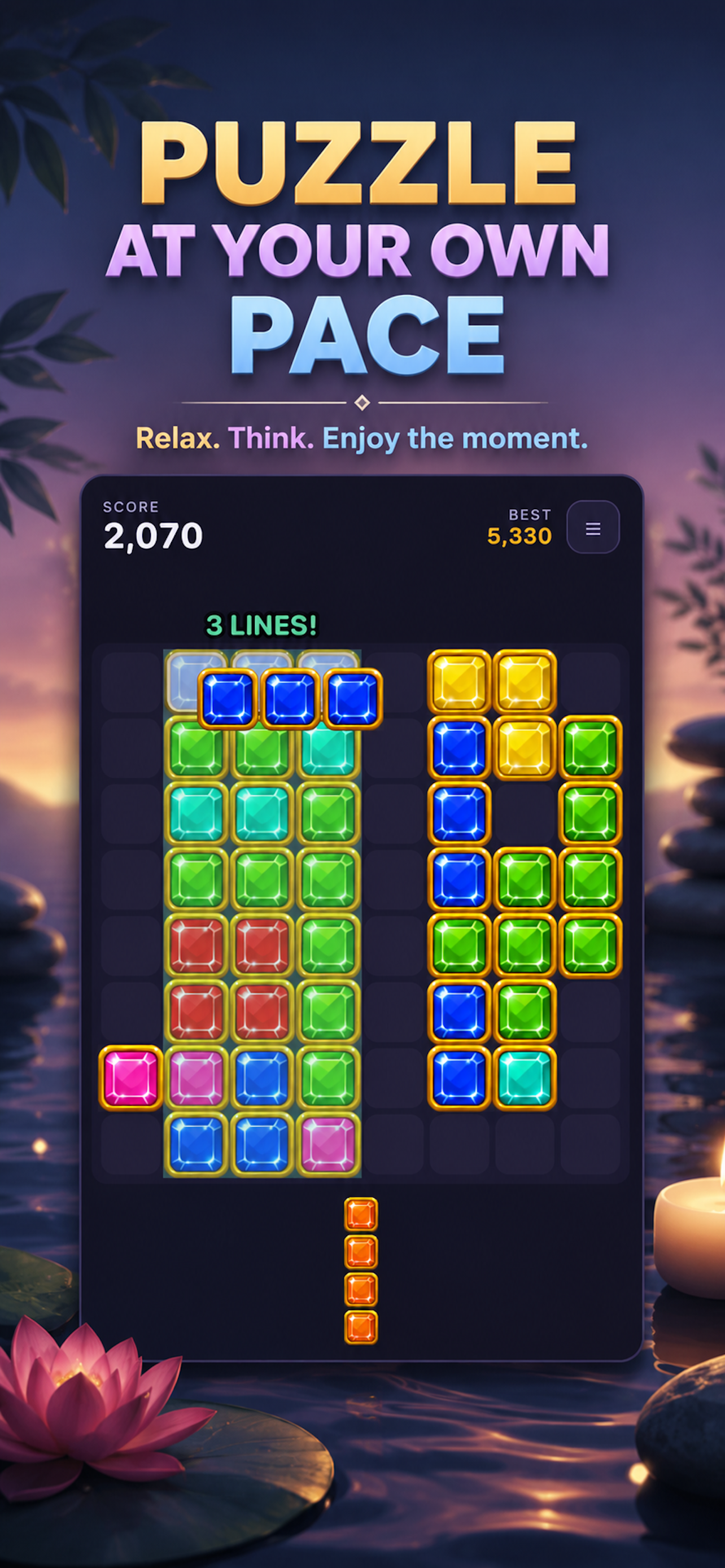 اسکرین شات 3 بازی Block Mind Jewel Puzzle