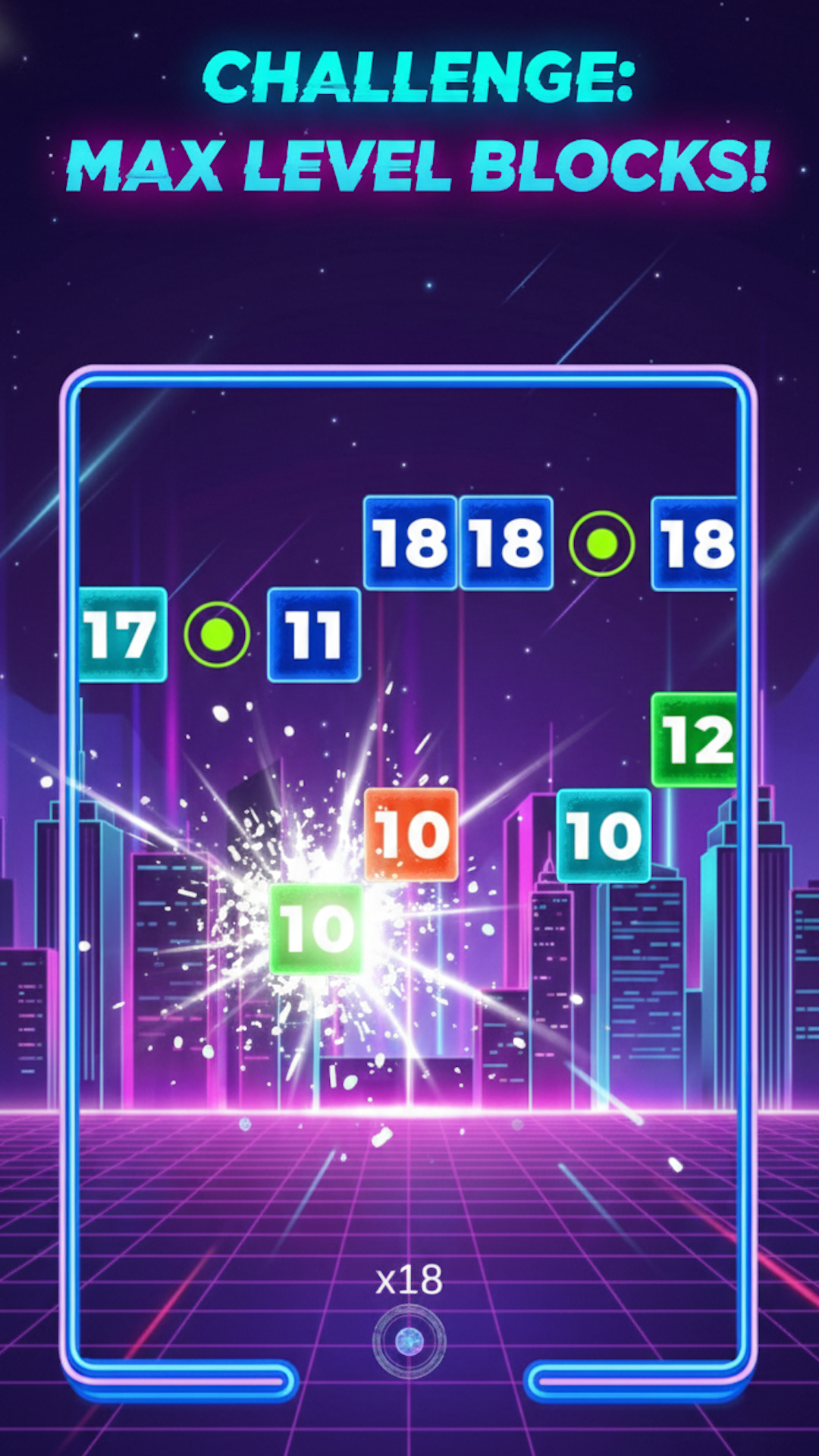 اسکرین شات 1 بازی Brick Blast: Neon Breaker