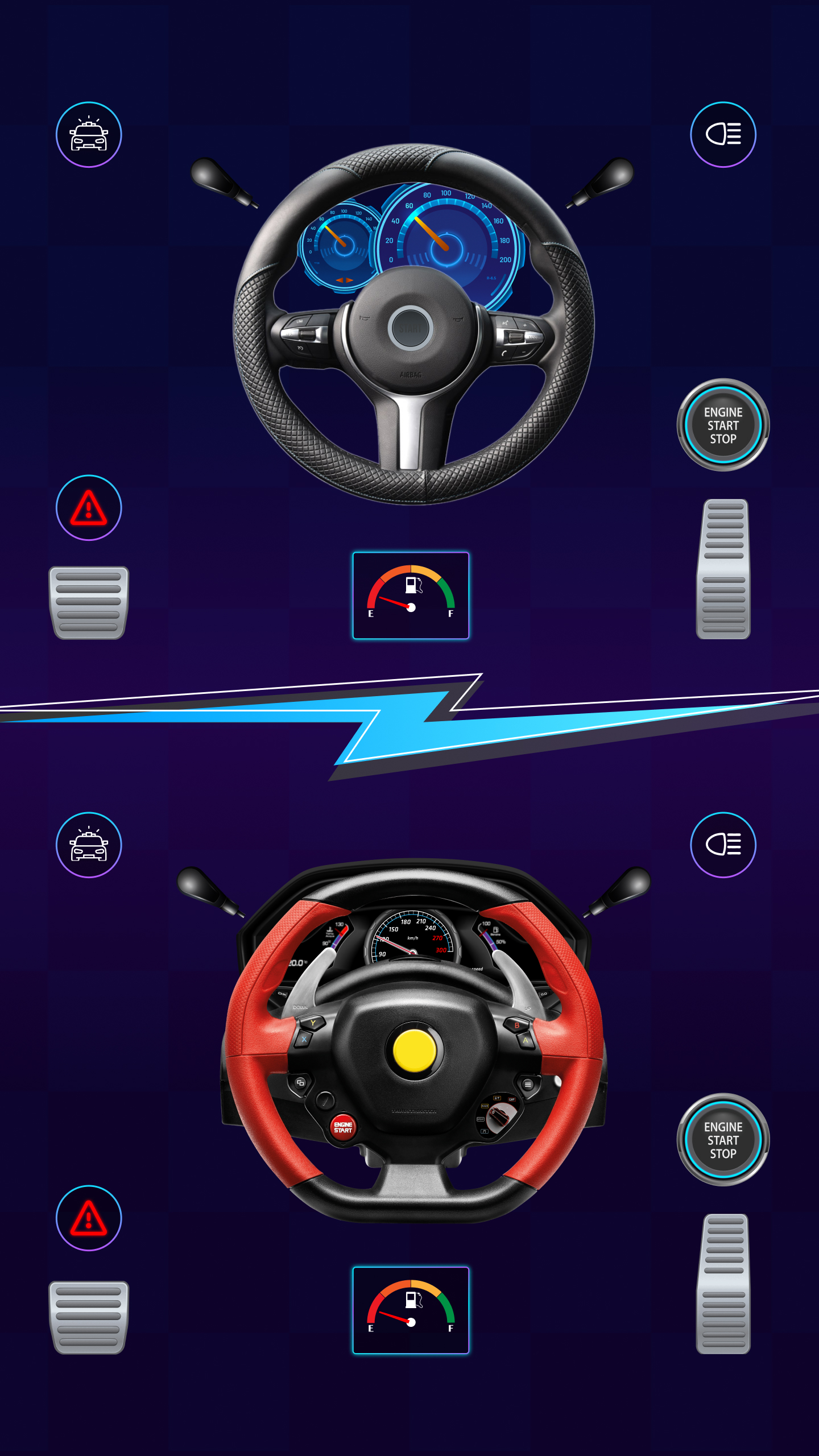 اسکرین شات 3 برنامه Car Simulator: Engines Sounds