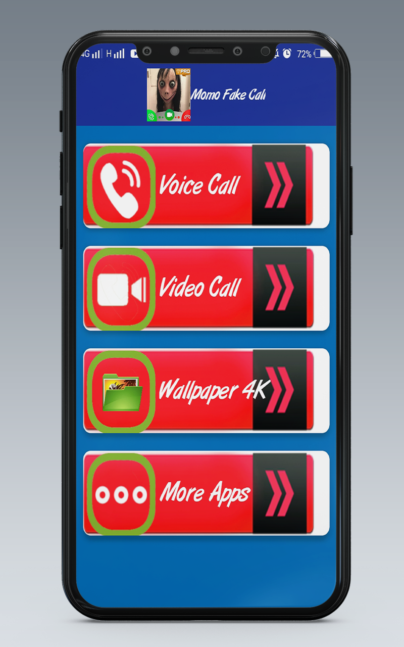 اسکرین شات 1 برنامه Fake Video With Momo - Fake Call Simulation
