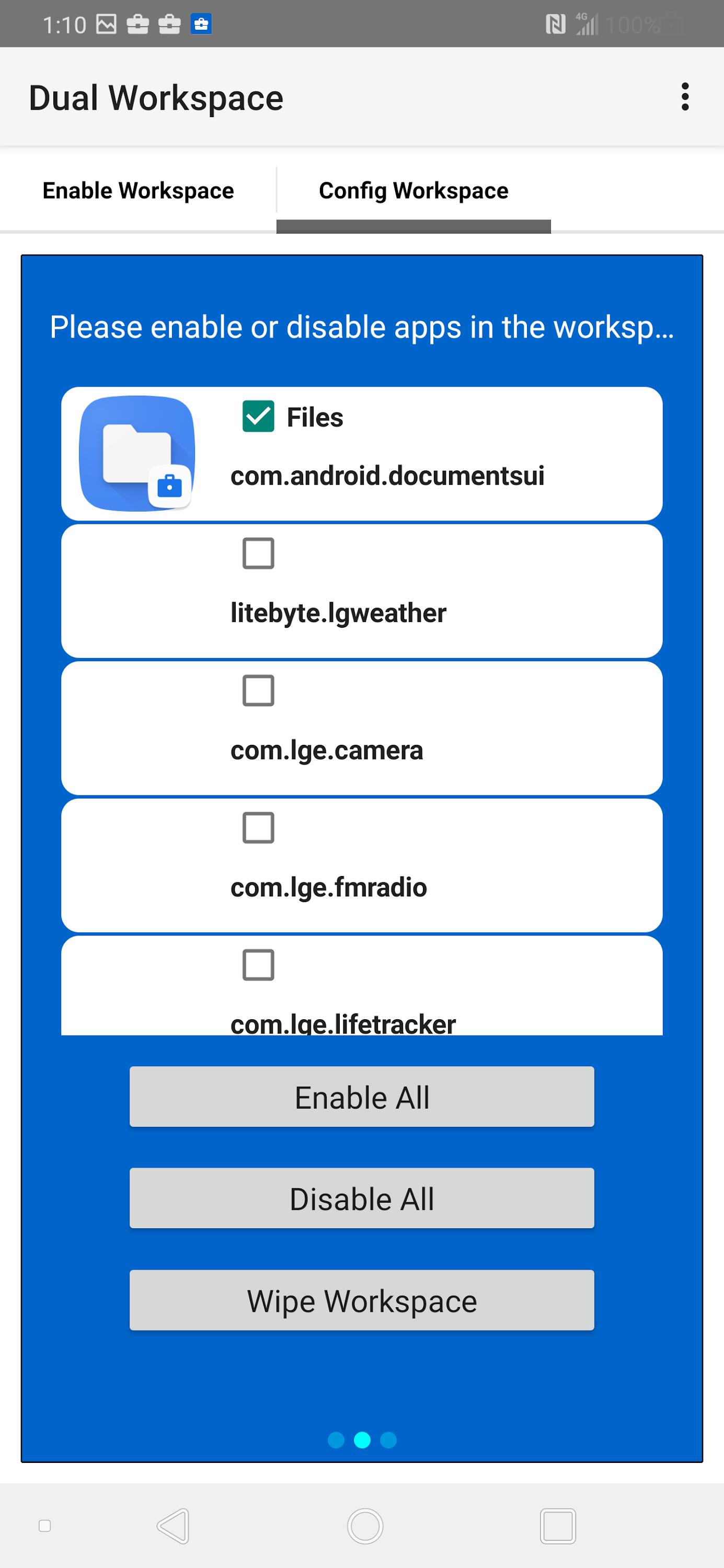 اسکرین شات 6 برنامه Dual Workspace