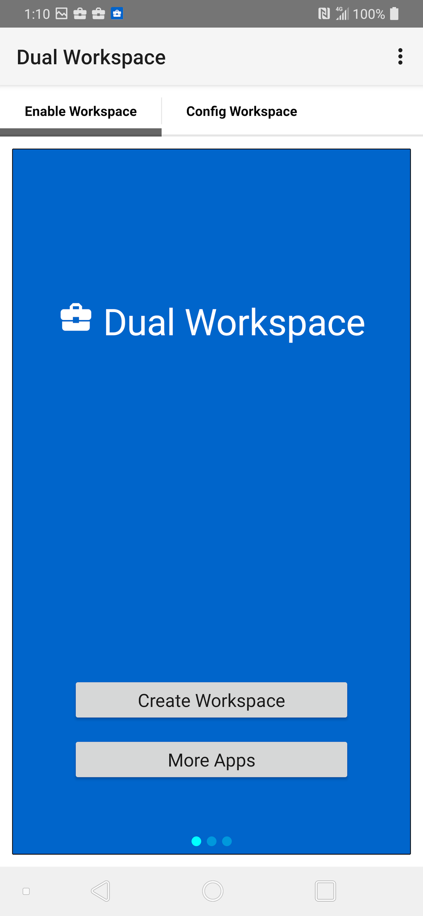 اسکرین شات 1 برنامه Dual Workspace